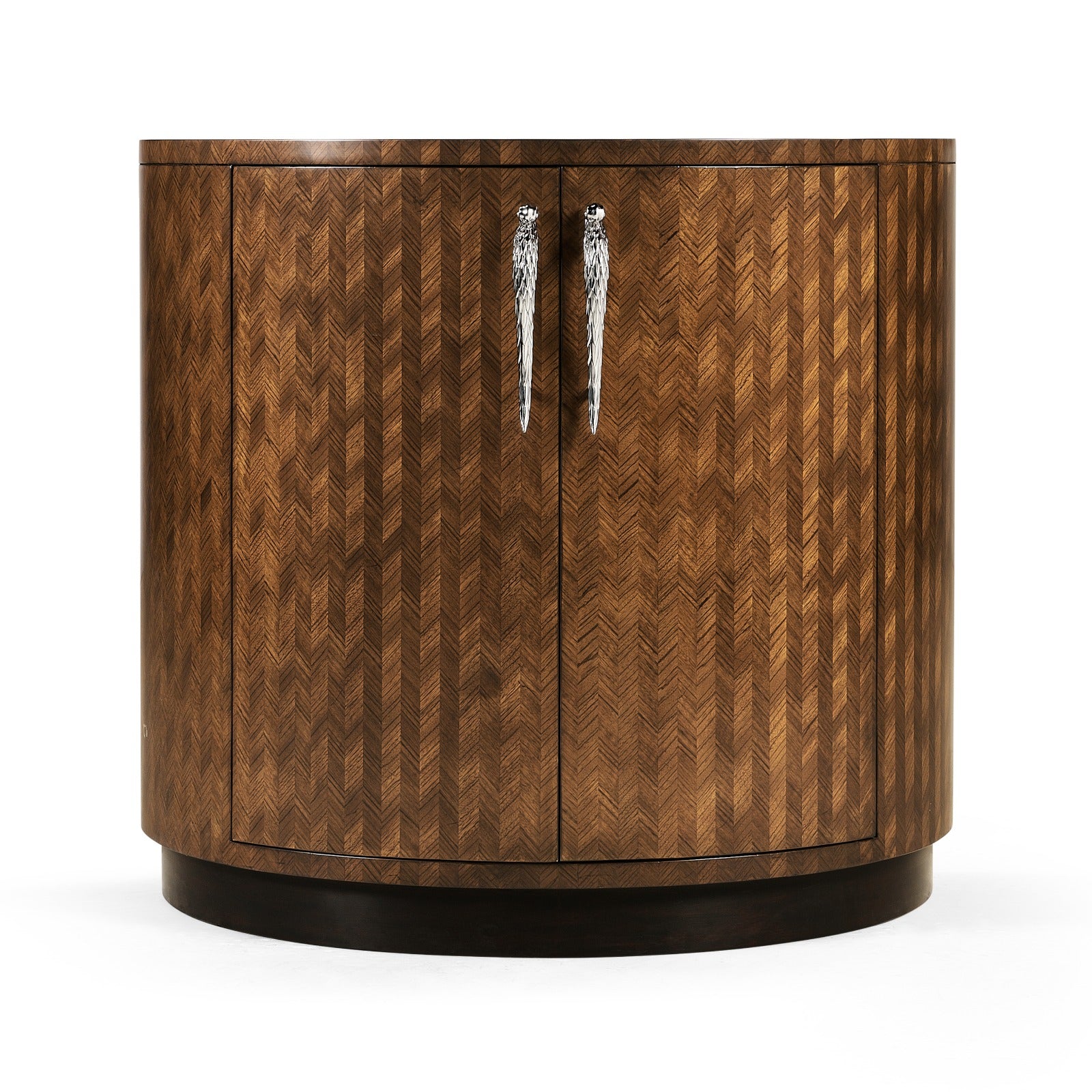 Jonathan Charles Feather Inlay Cocktail Cabinet