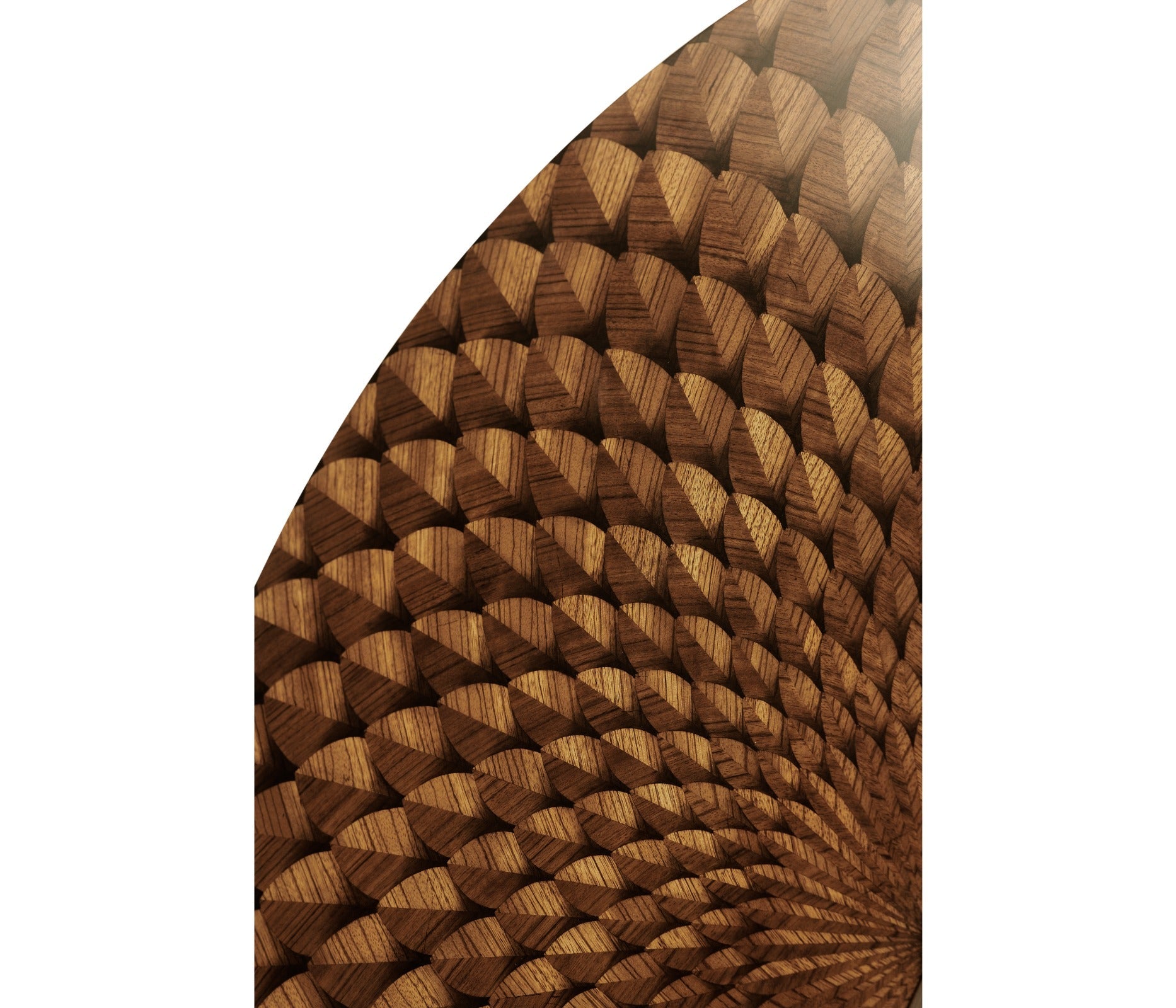 Jonathan Charles Feather Inlay Cocktail Cabinet