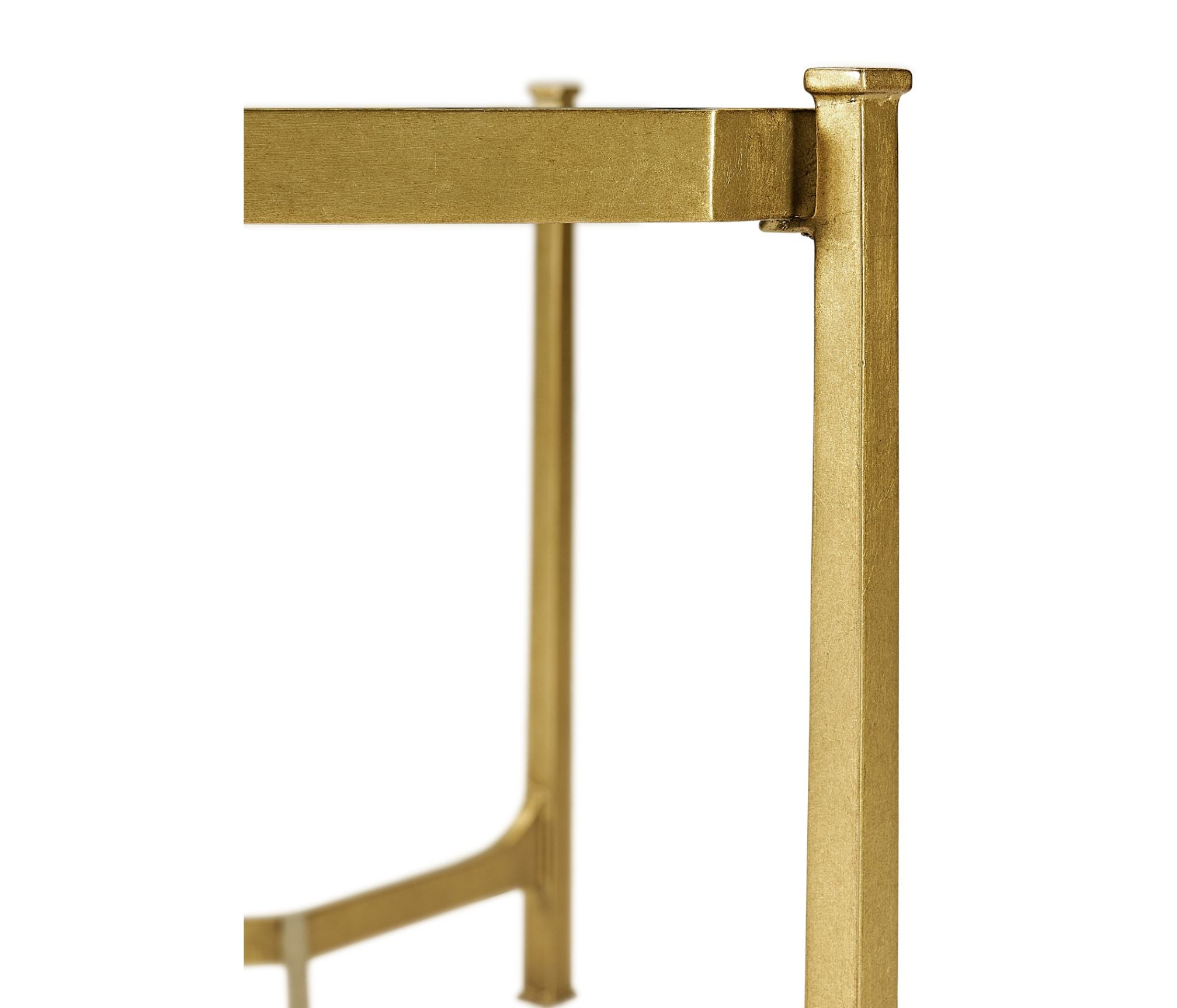 Jonathan Charles Coffee Table Contemporary with Glass Top - Gilded