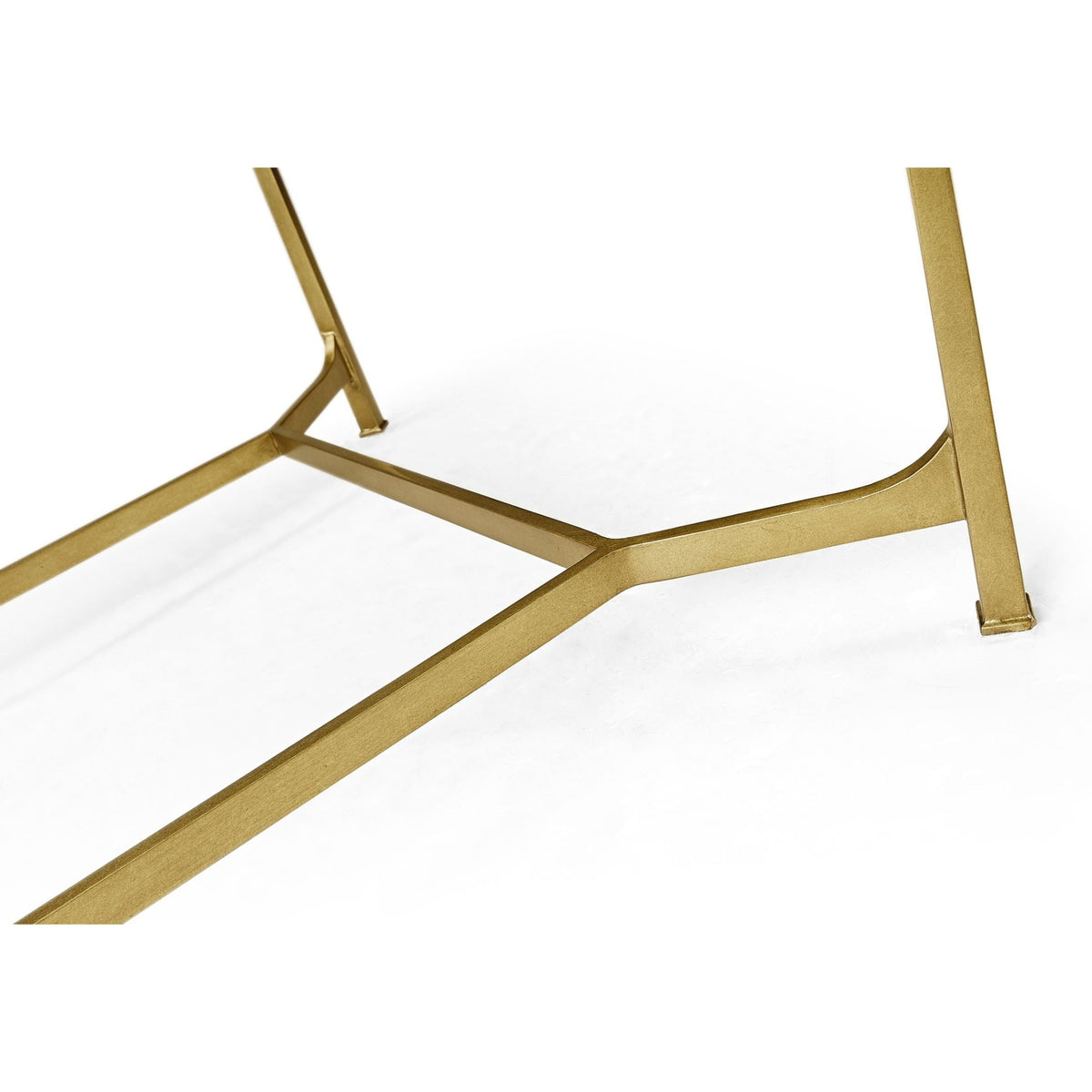 Jonathan Charles Coffee Table Contemporary with Glass Top - Gilded