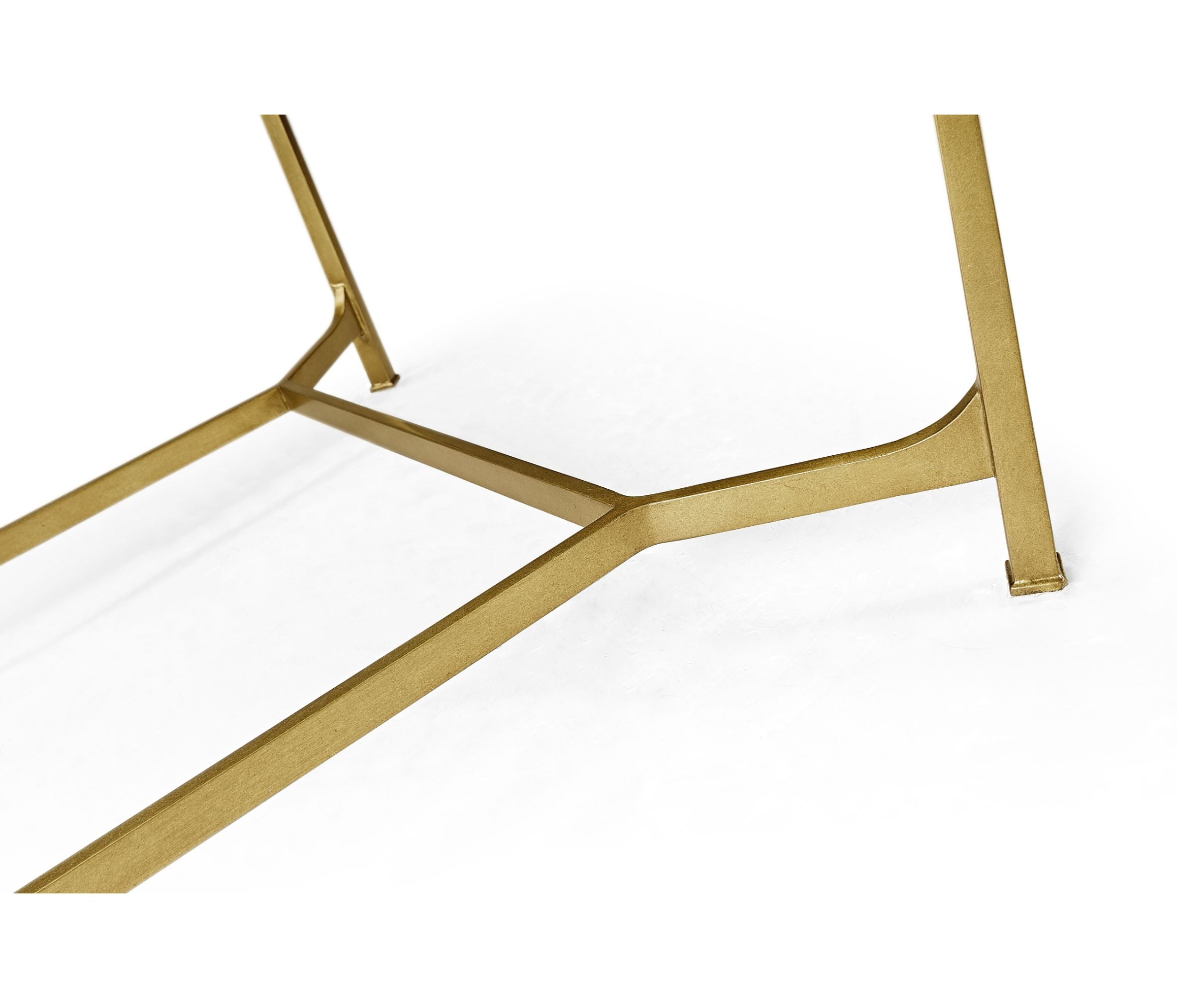 Jonathan Charles Coffee Table Contemporary with Glass Top - Gilded
