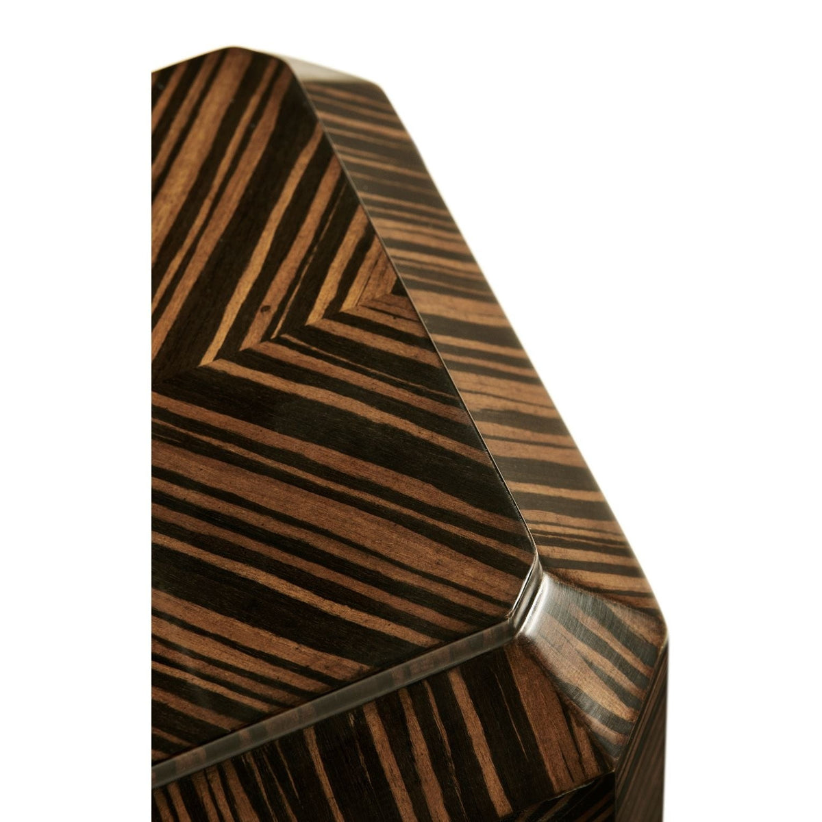 Jonathan Charles Table Lamp Chinese Tea Caddy in Macassar Ebony