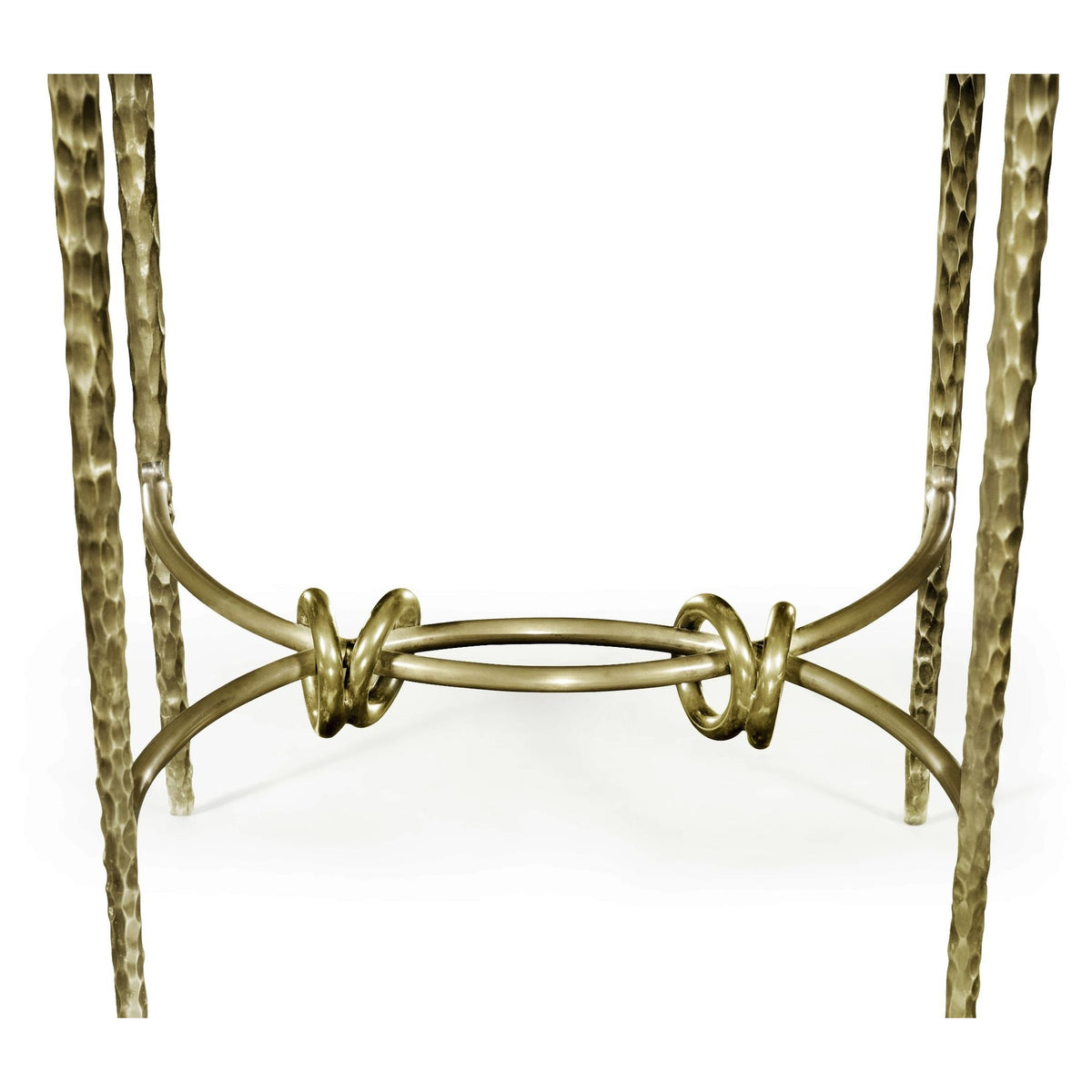 Jonathan Charles Round Side Table Hammered - Brass
