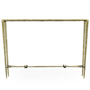 Jonathan Charles Hammered Console Table in Brass