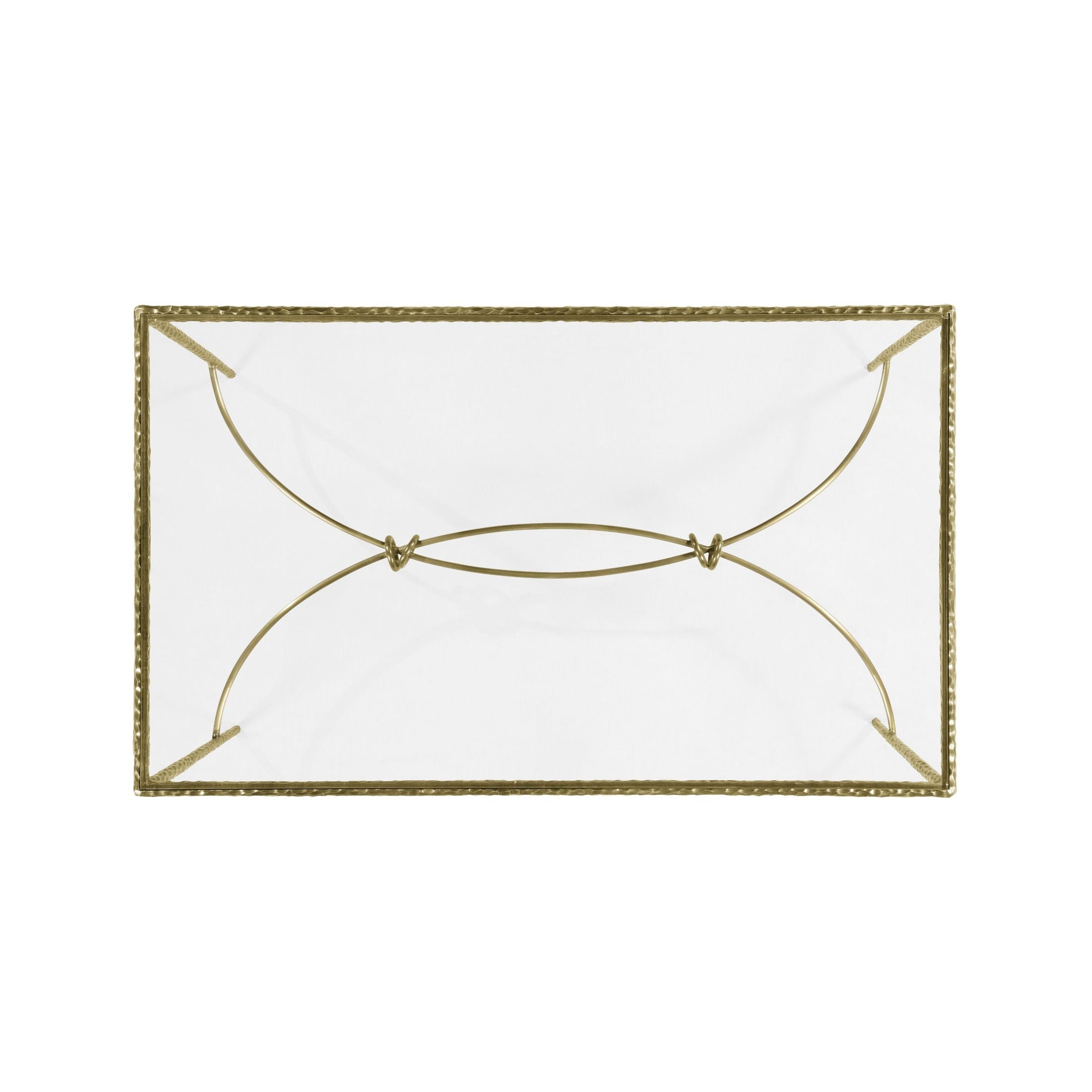 Jonathan Charles Coffee Table Hammered - Brass