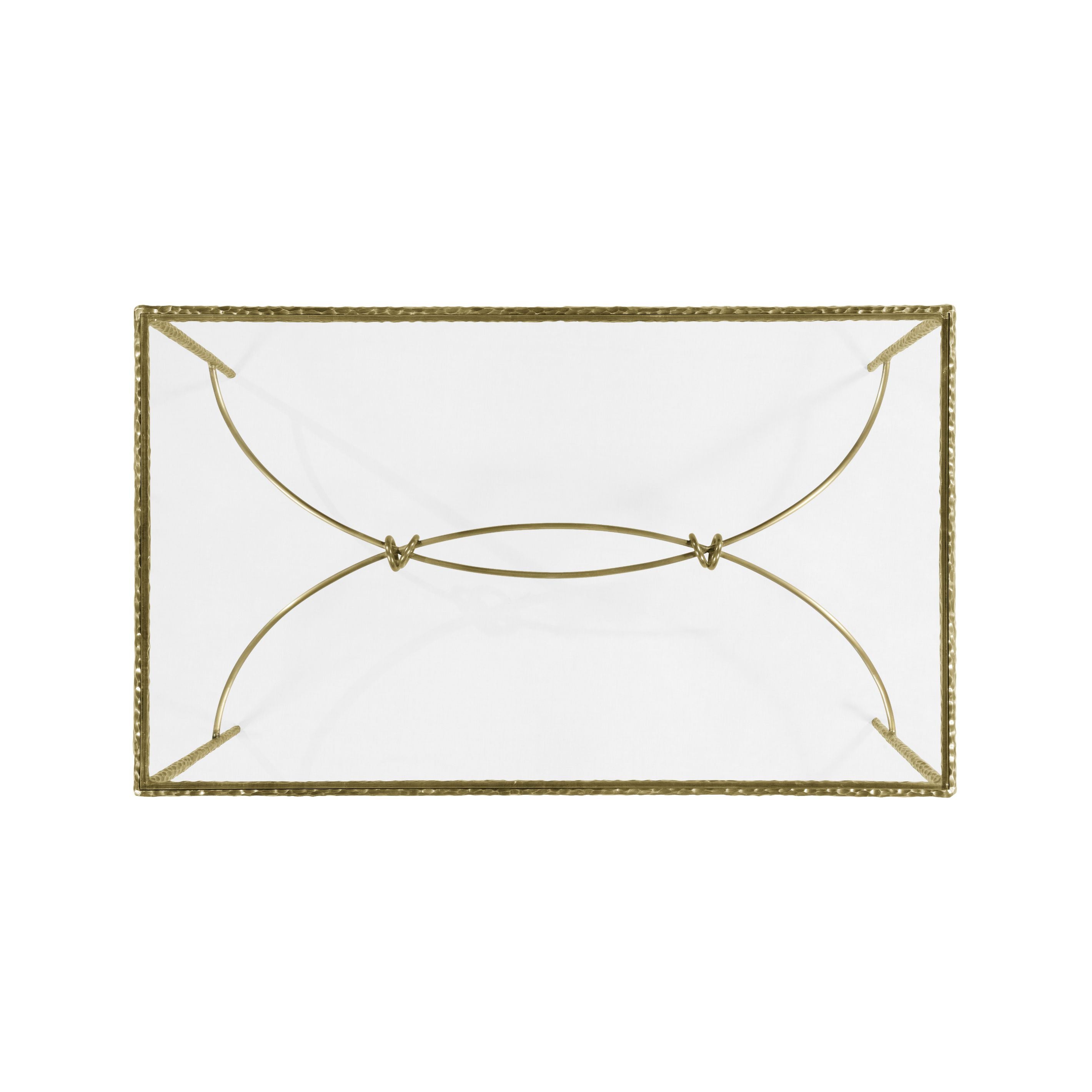Jonathan Charles Coffee Table Hammered - Brass