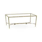 Jonathan Charles Coffee Table Hammered - Brass