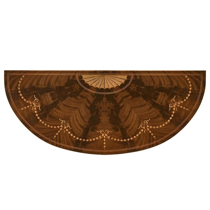 Jonathan Charles Sheraton Style Bowfront Light Mahogany Commode