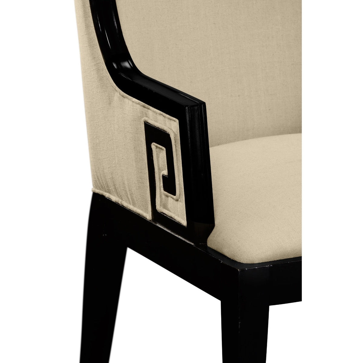 Jonathan Charles Dining Armchair Greek Revival Painted Black - Antwerp