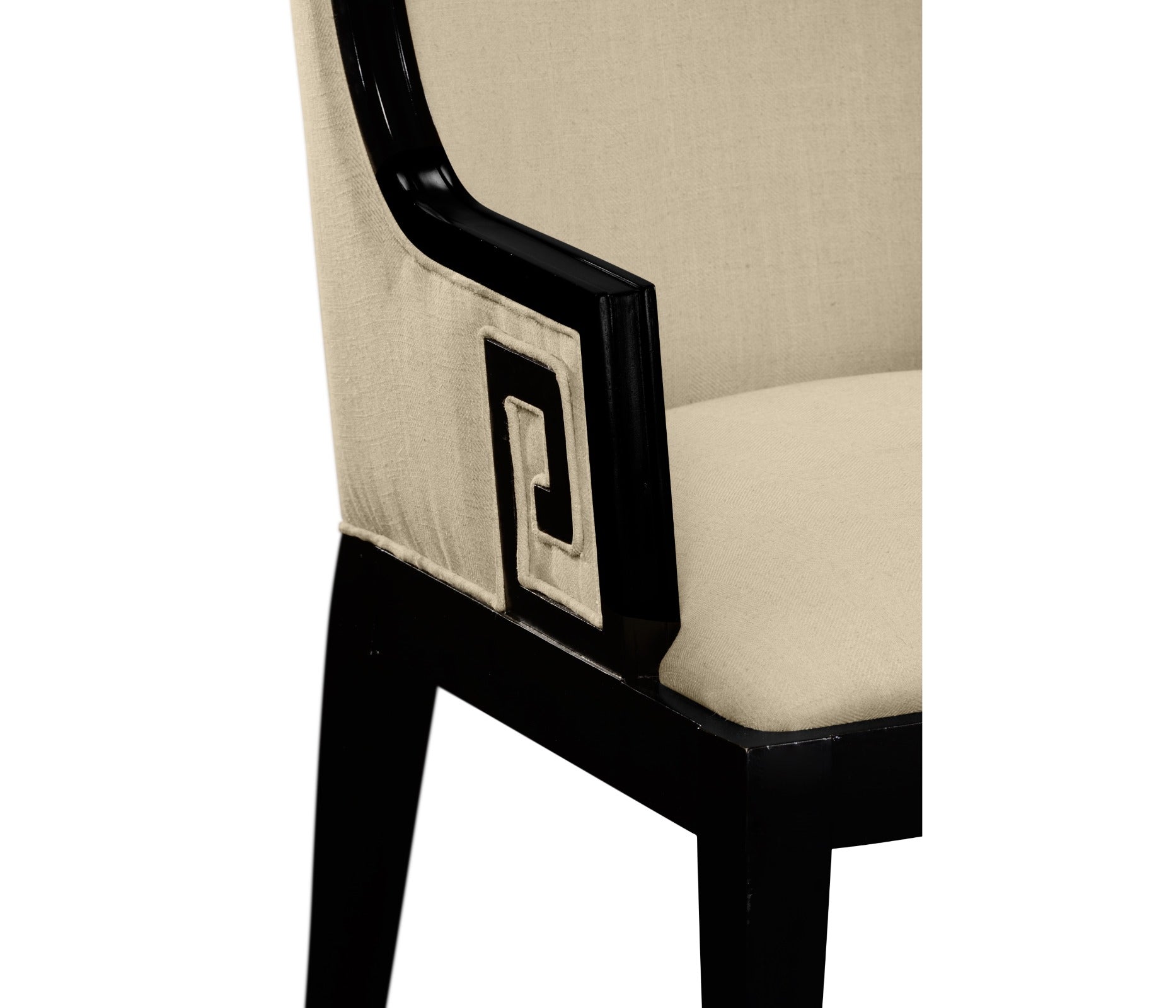 Jonathan Charles Dining Armchair Greek Revival Painted Black - Antwerp