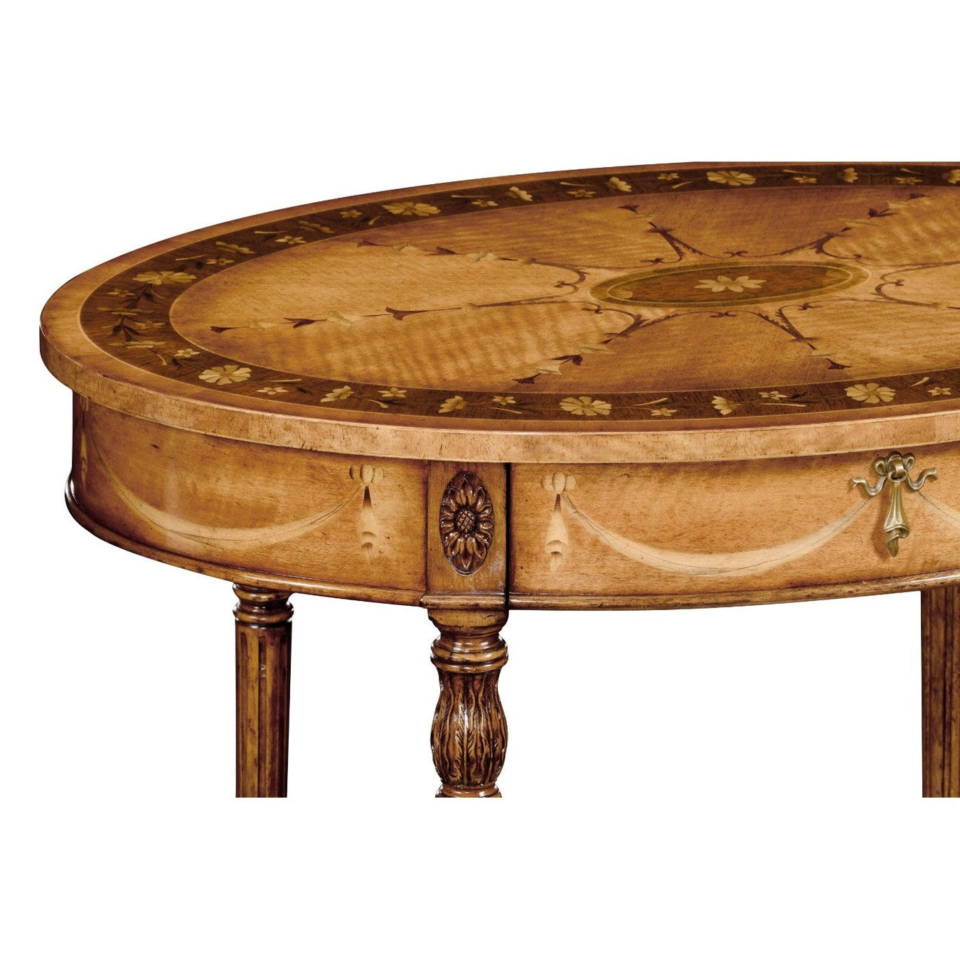 Jonathan Charles Oval Side Table Sheraton