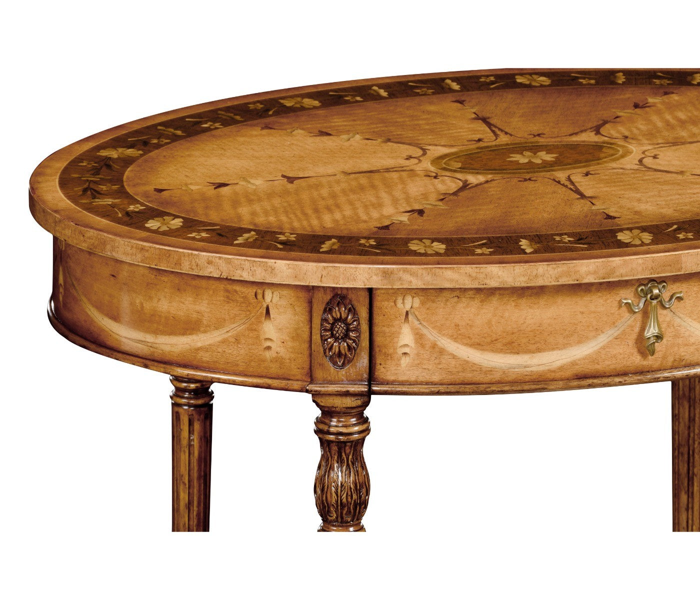Jonathan Charles Oval Side Table Sheraton