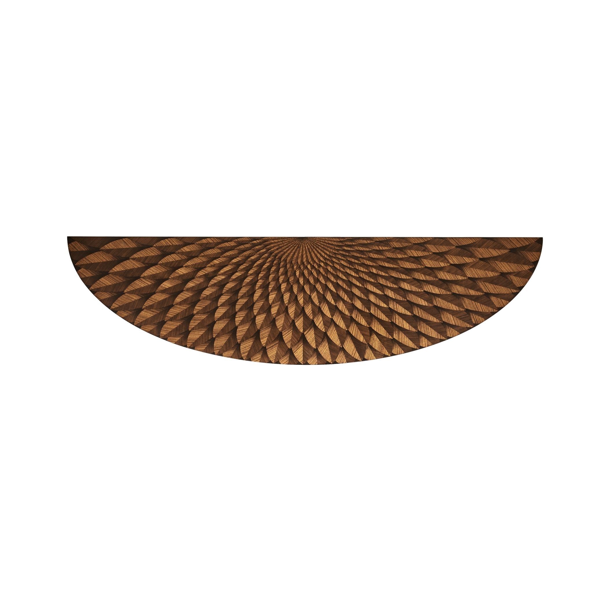 Jonathan Charles Feather Inlay Hand Carved Console Table