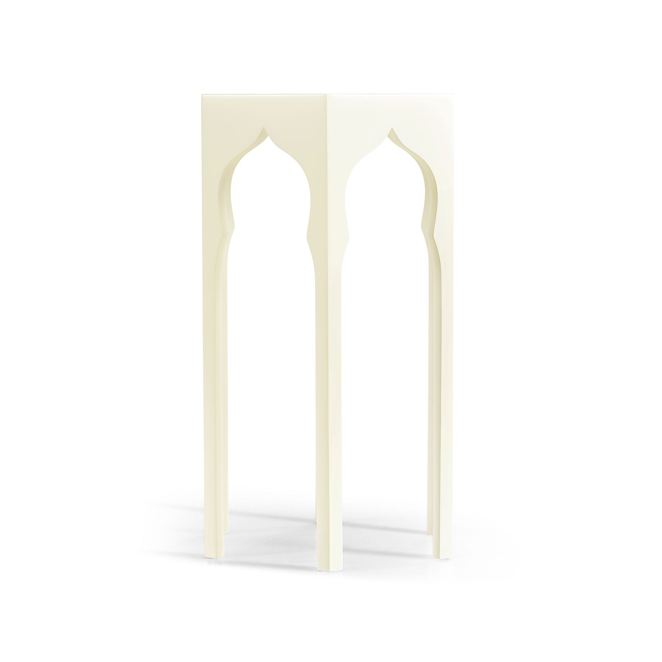 Jonathan Charles Hexagon Lamp Table (Snow White)