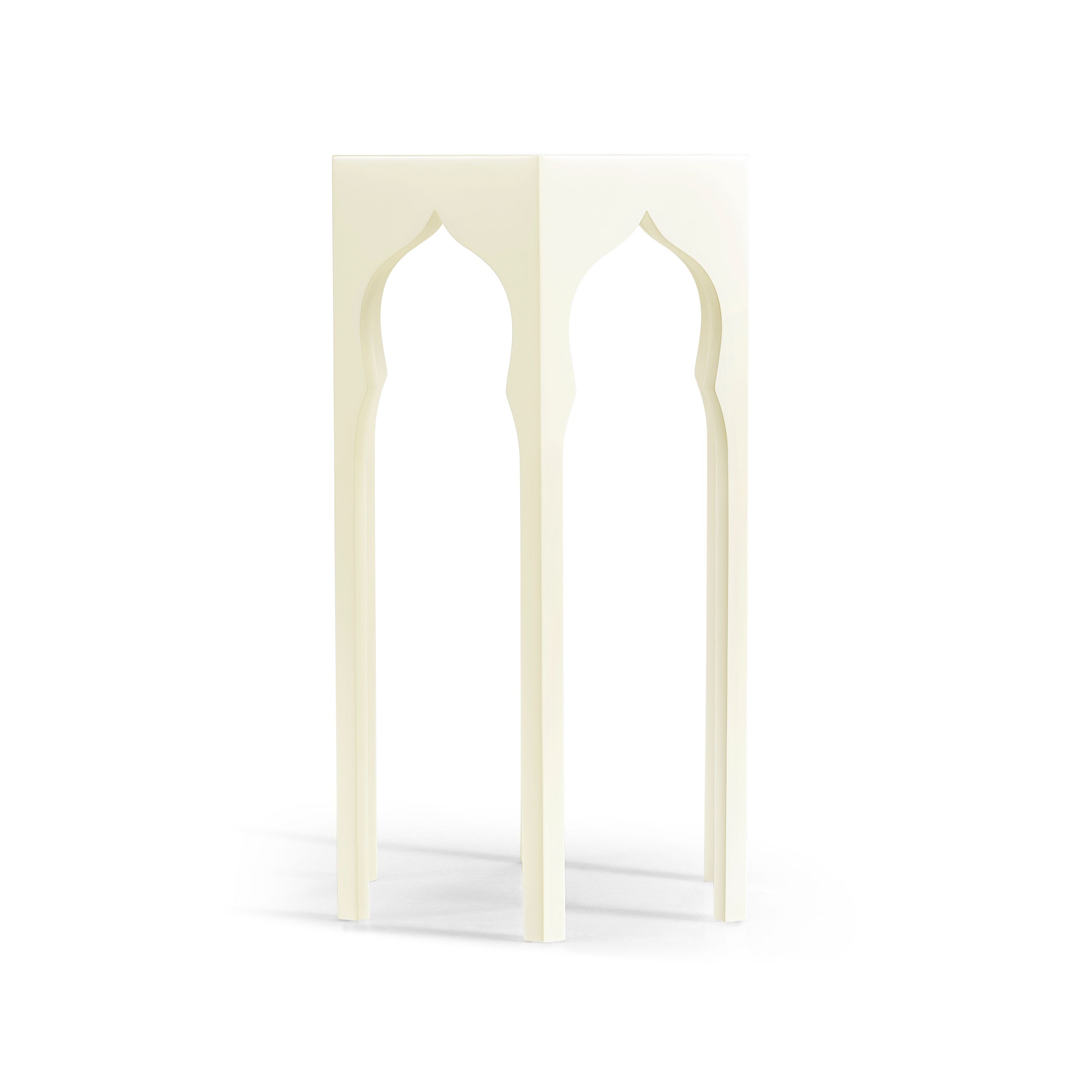 Jonathan Charles Hexagon Lamp Table (Snow White)