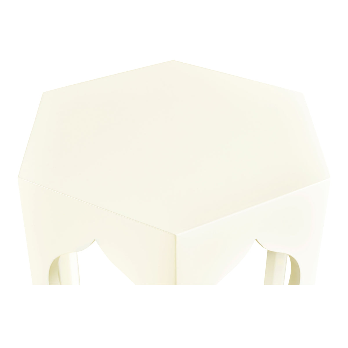 Jonathan Charles Hexagon Lamp Table (Snow White)