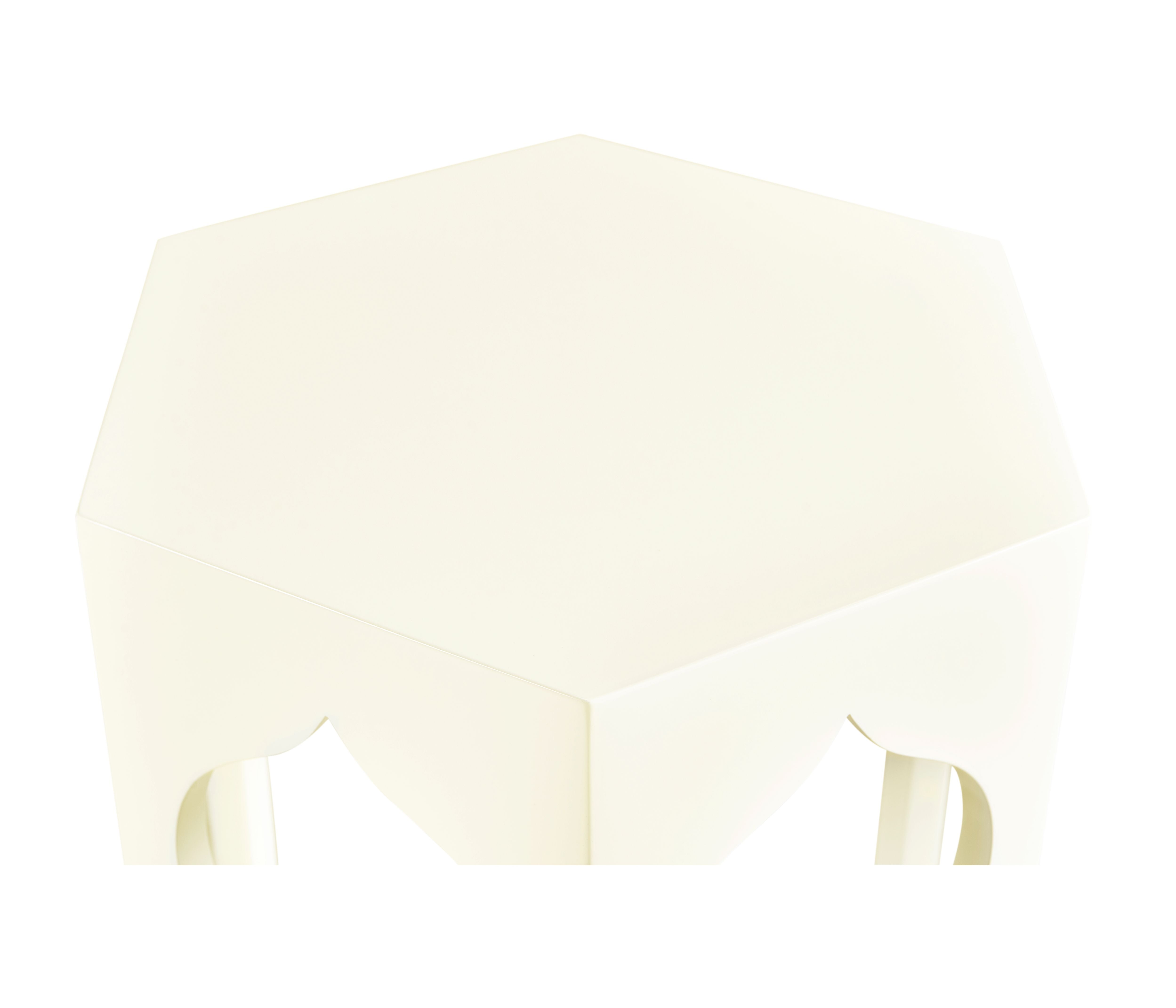 Jonathan Charles Hexagon Lamp Table (Snow White)