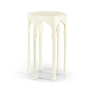 Jonathan Charles Hexagon Lamp Table (Snow White)