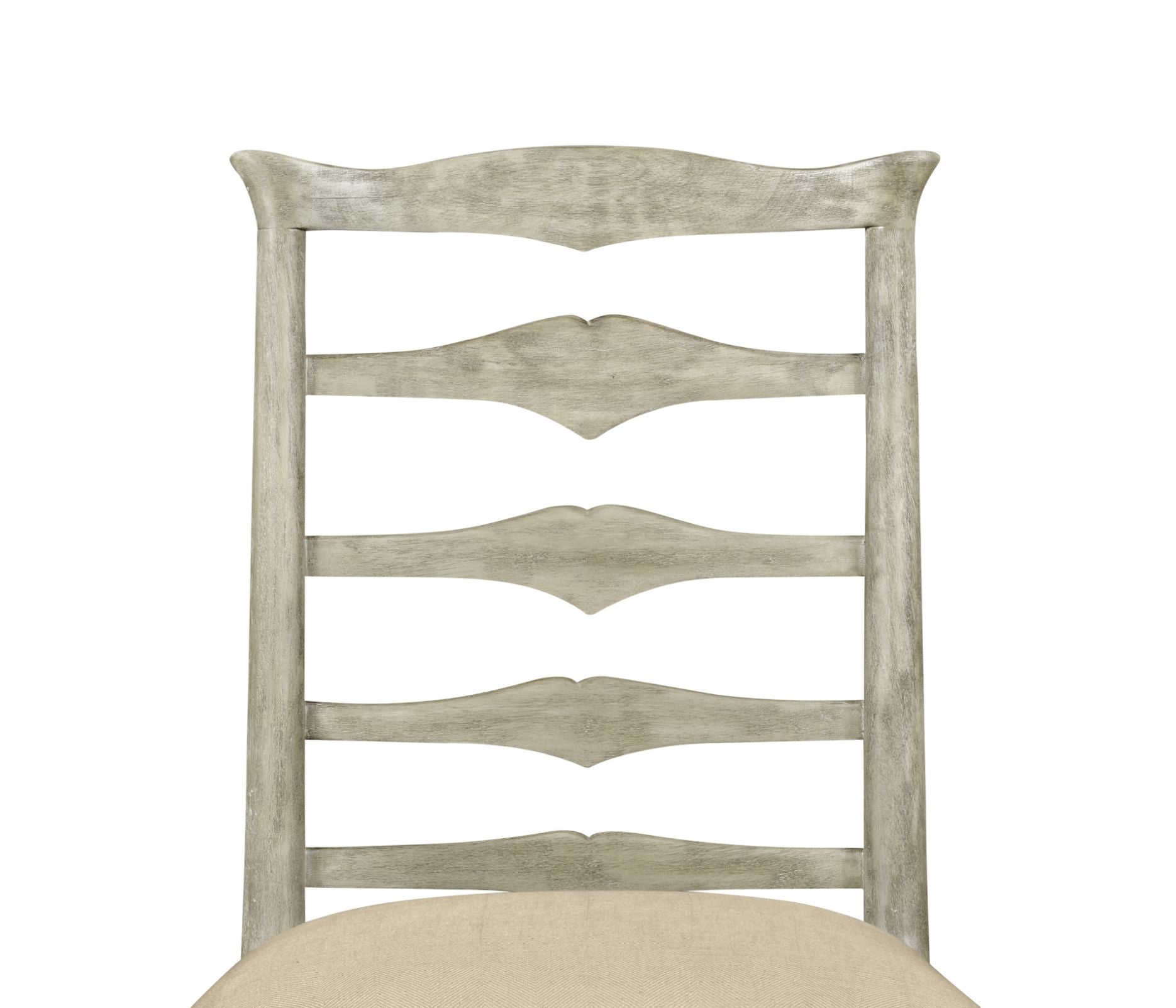 Jonathan Charles Casual Ladder Back Side Chair in Mazo - Rustic Grey