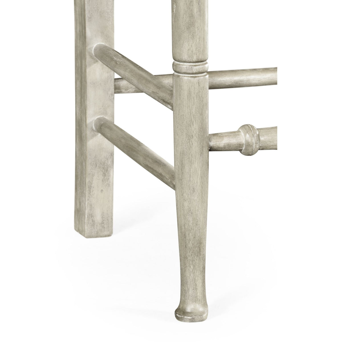 Jonathan Charles Casual Ladder Back Side Chair in Mazo - Rustic Grey