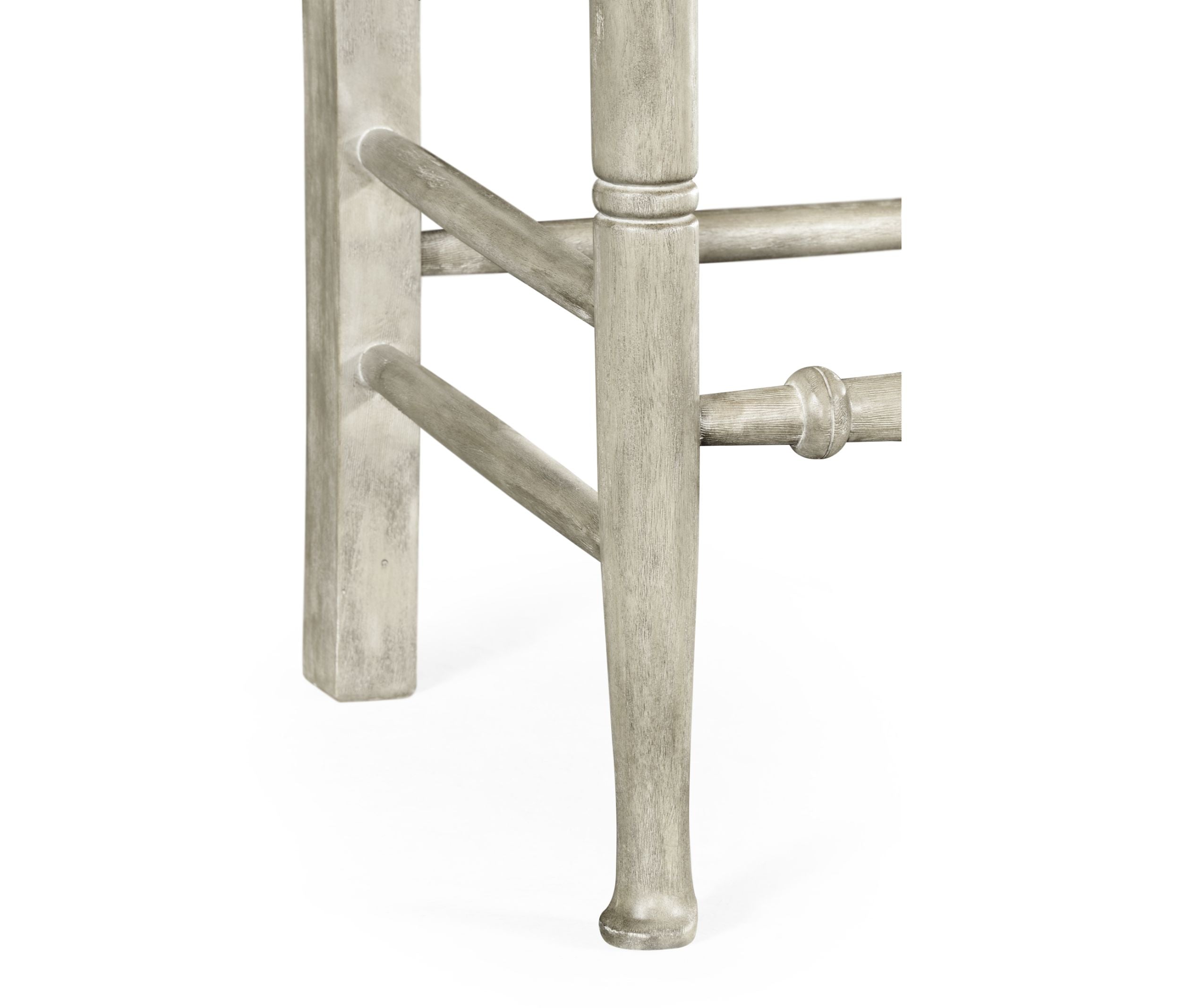 Jonathan Charles Casual Ladder Back Side Chair in Mazo - Rustic Grey
