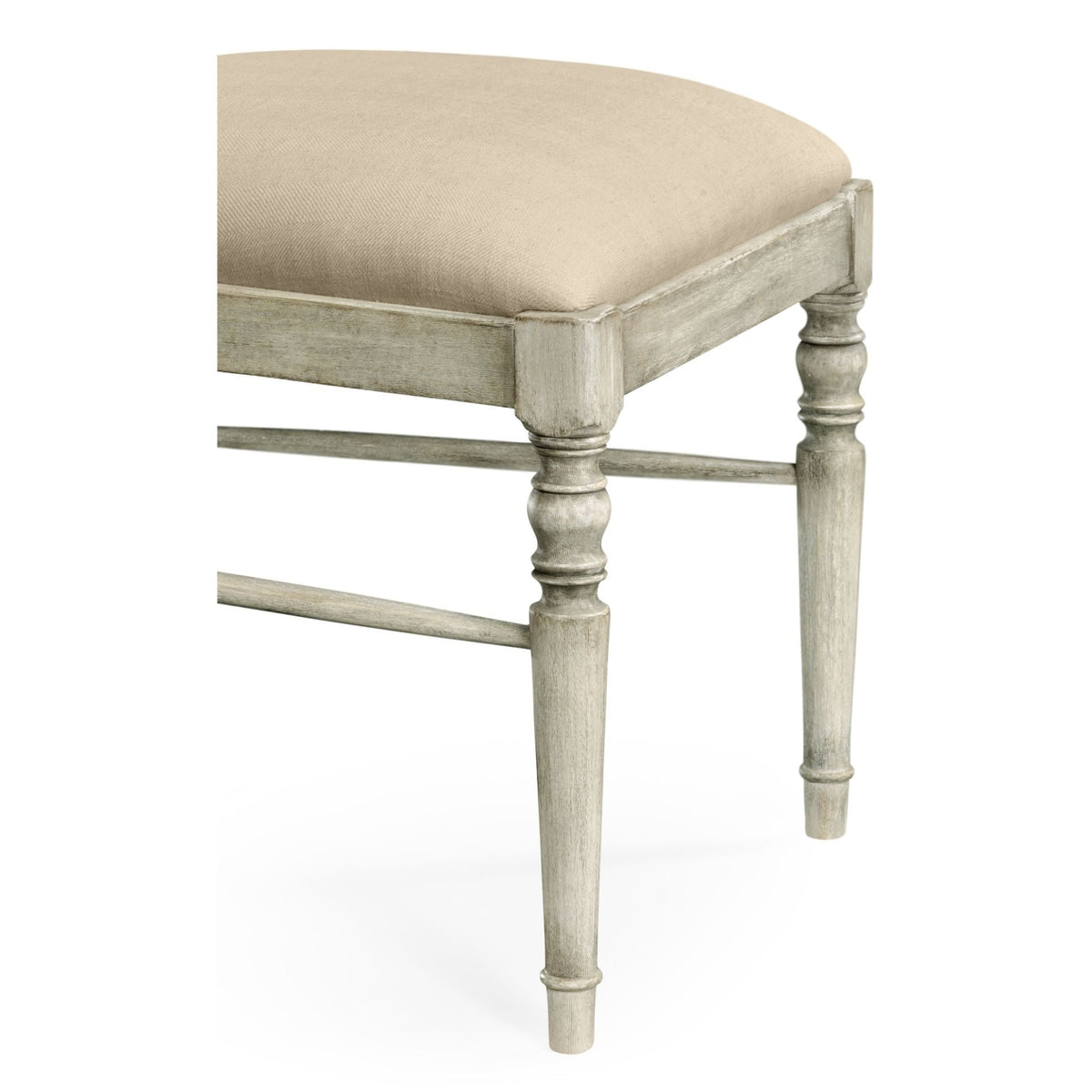 Jonathan Charles Casual Upholstered Dining Side Chair in Mazo - Rustic Grey