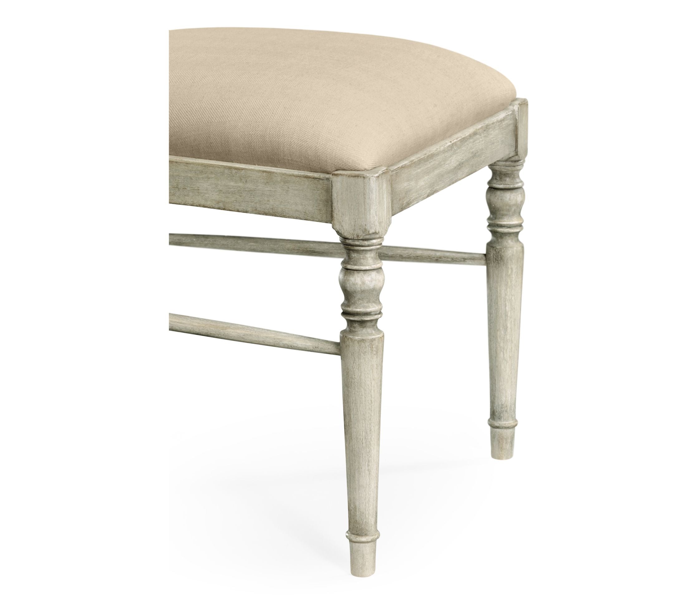 Jonathan Charles Casual Upholstered Dining Side Chair in Mazo - Rustic Grey