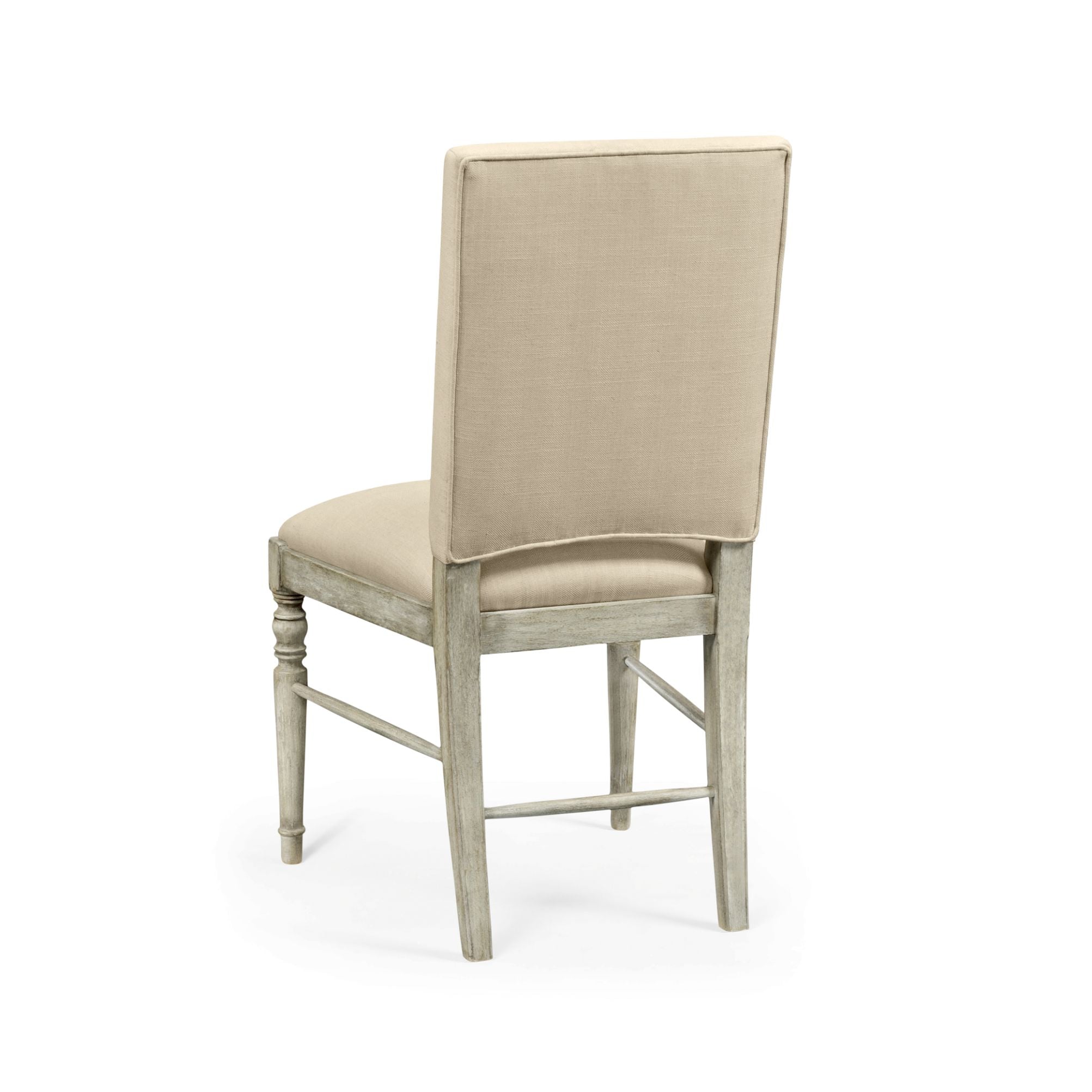 Jonathan Charles Casual Upholstered Dining Side Chair in Mazo - Rustic Grey