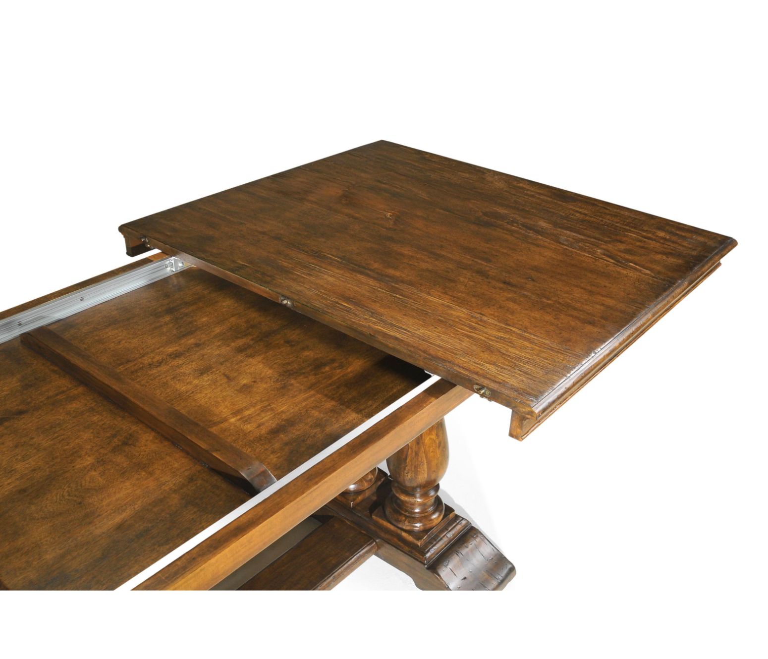 Jonathan Charles 71" Country Walnut Rectangular Extending Dining Table 180 - 240cm