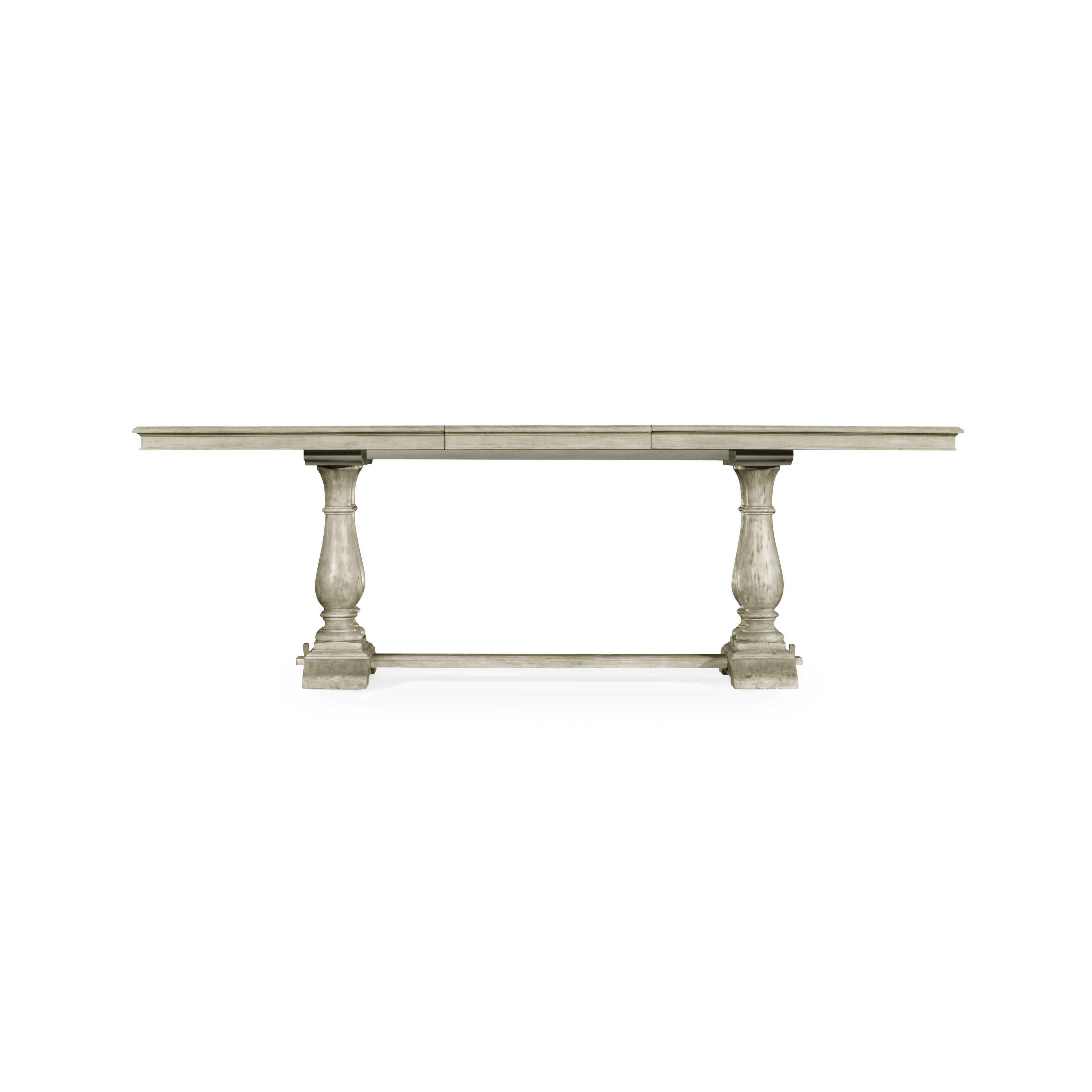 Jonathan Charles Rustic Grey Rectangular Extending Dining Table 180 - 240cm