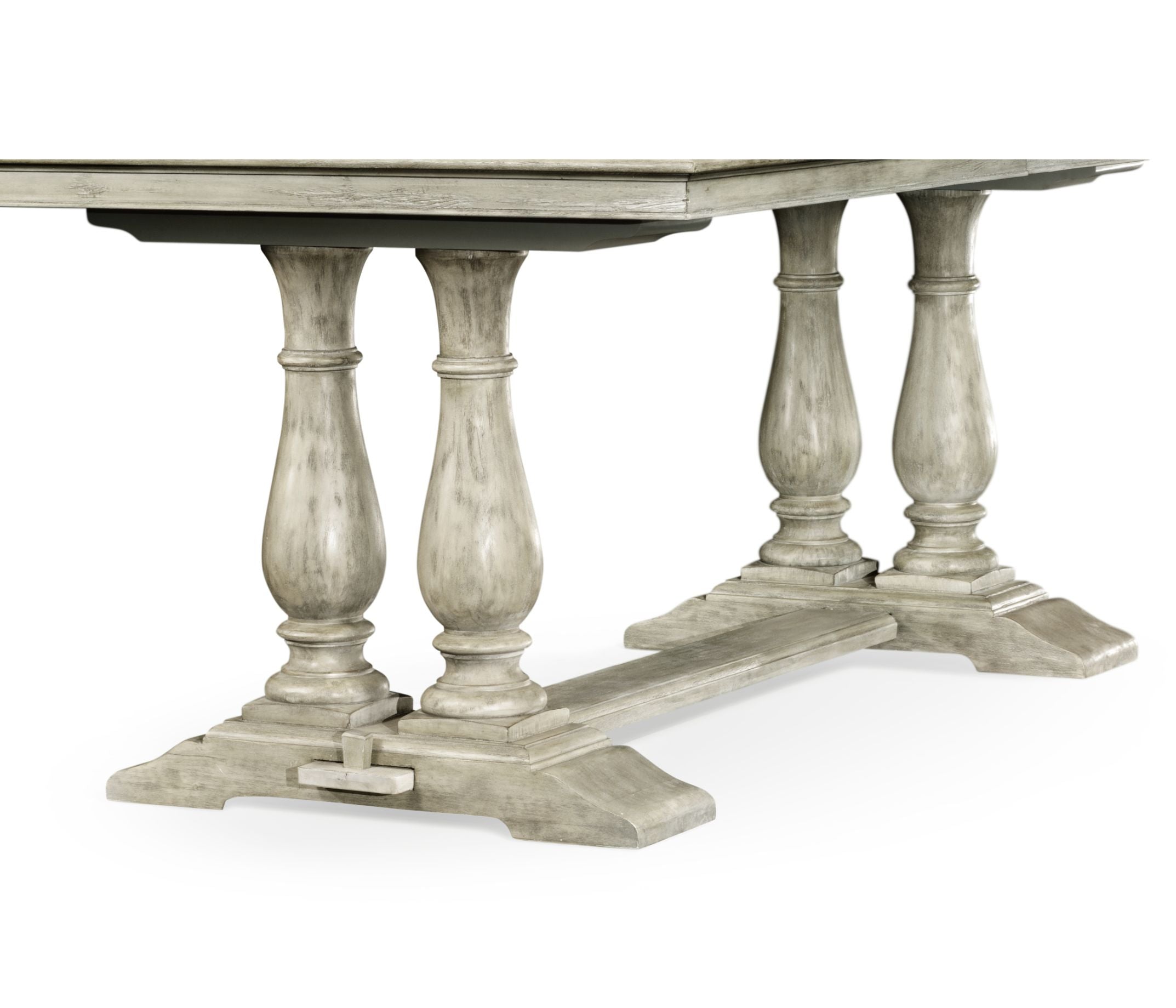 Jonathan Charles Rustic Grey Rectangular Extending Dining Table 180 - 240cm
