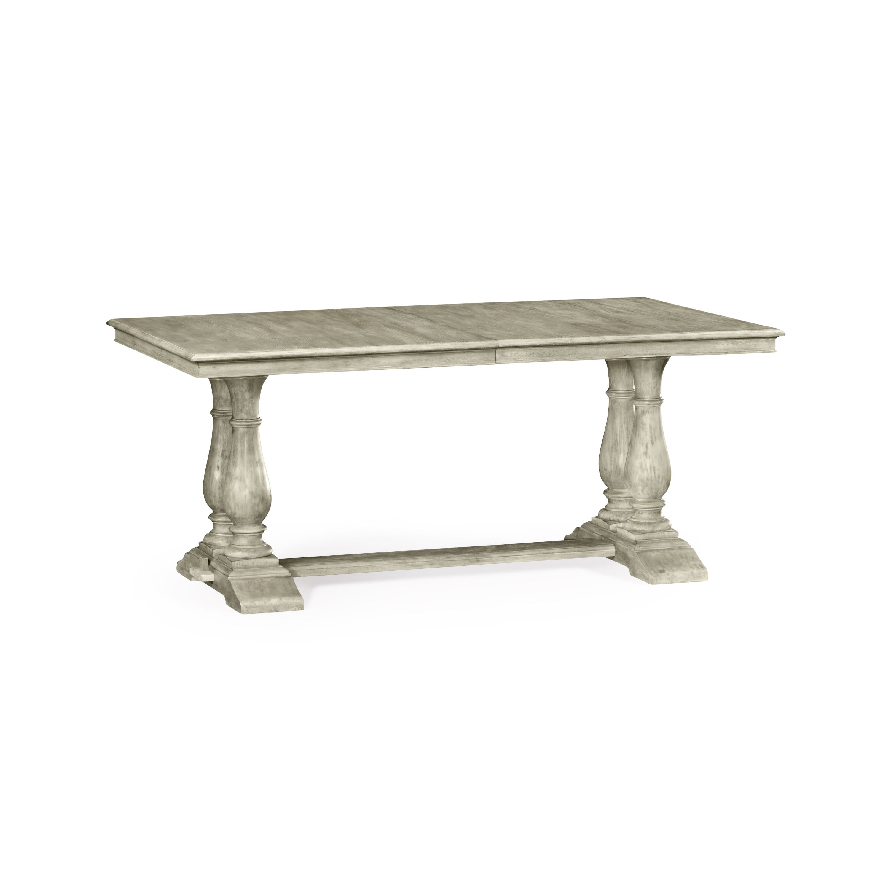 Jonathan Charles Rustic Grey Rectangular Extending Dining Table 180 - 240cm