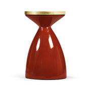 Jonathan Charles Round Wine Table Hourglass - Emperor & Charcoal