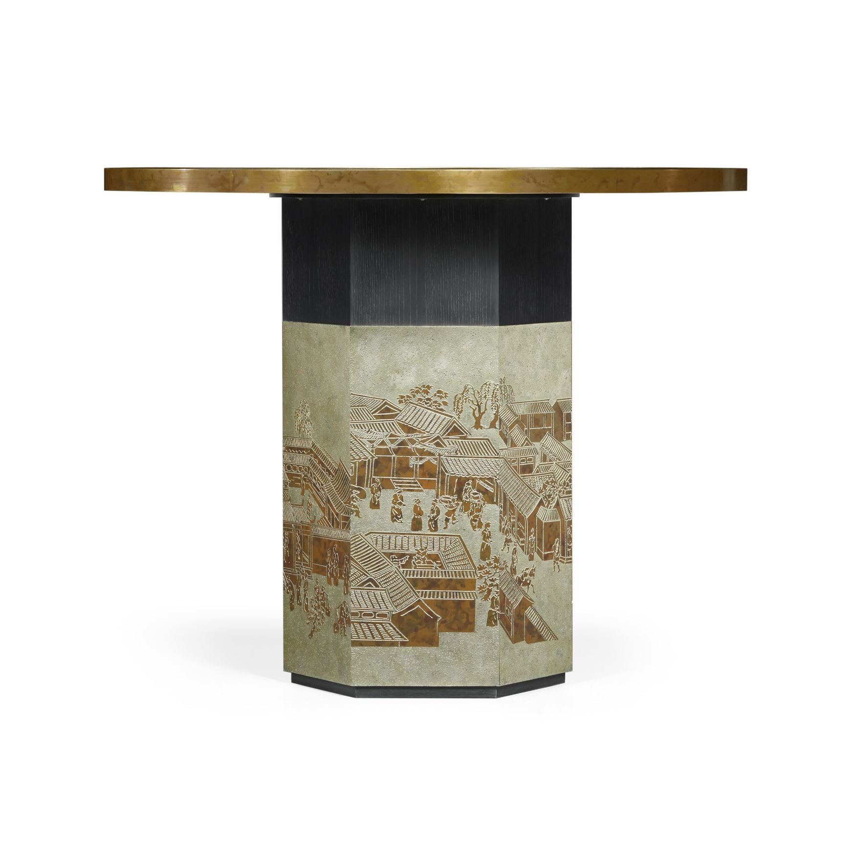 Jonathan Charles Round Centre Table Chinoiserie Style
