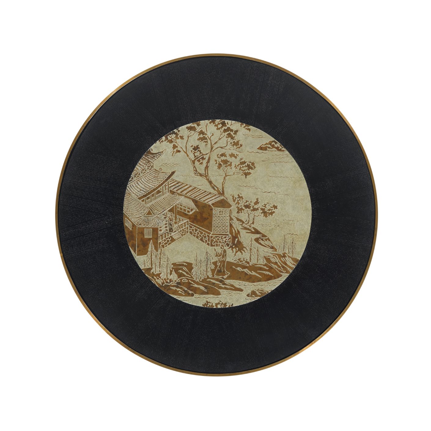 Jonathan Charles Round Centre Table Chinoiserie Style