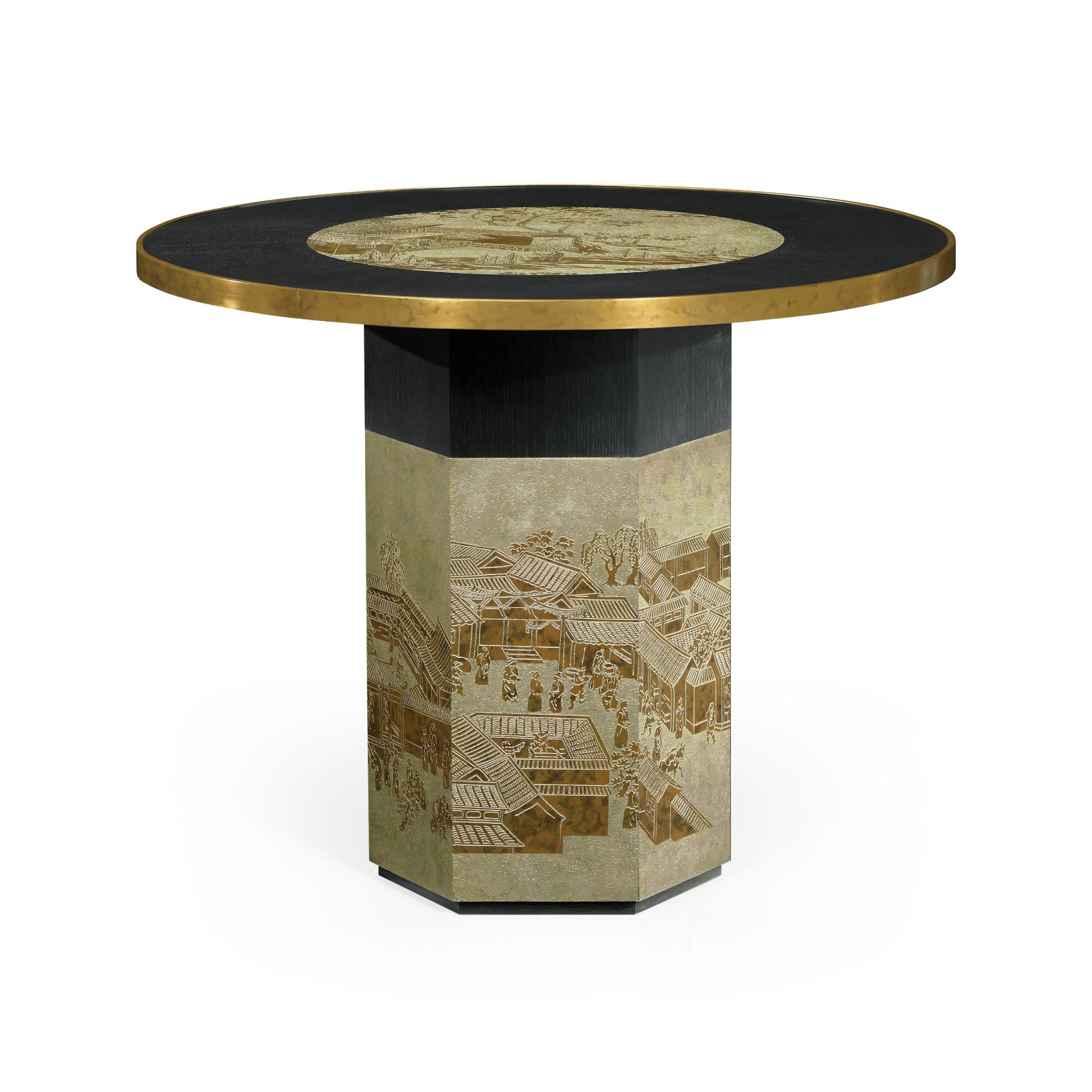 Jonathan Charles Round Centre Table Chinoiserie Style