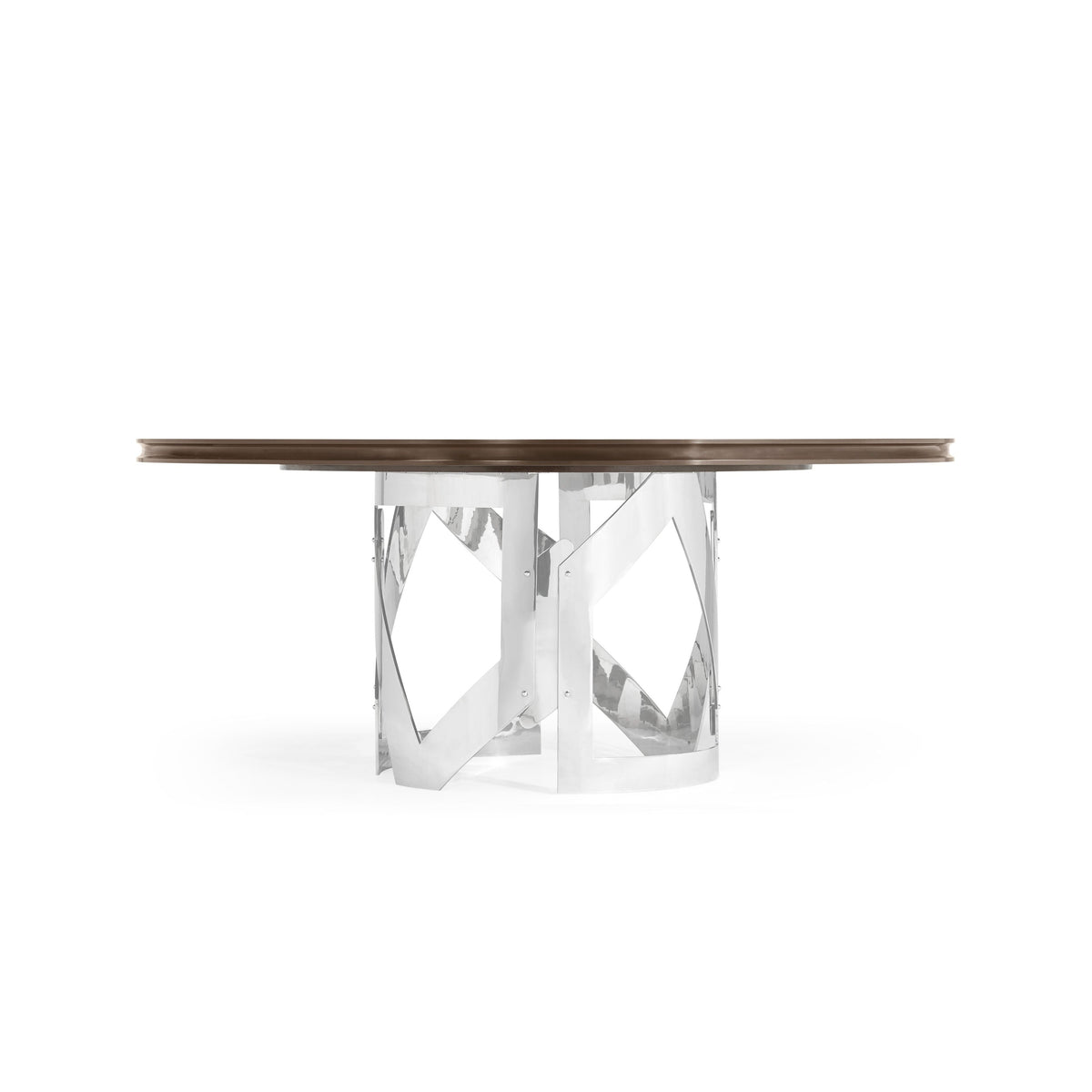Jonathan Charles Round Dining Table in Grey Eucalyptus - Large