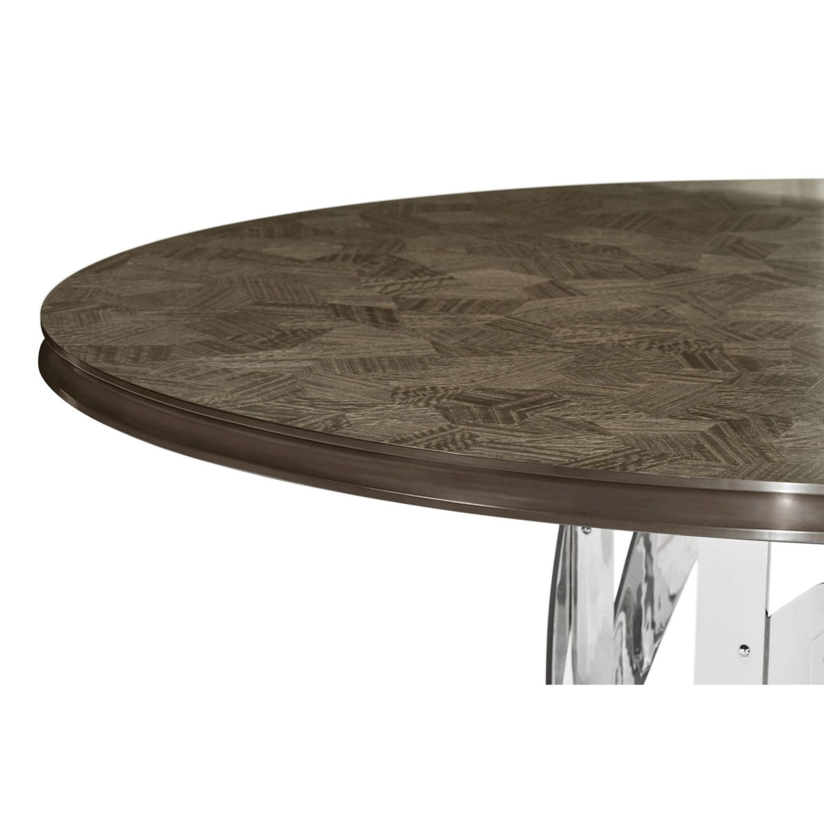 Jonathan Charles Round Dining Table in Grey Eucalyptus - Large