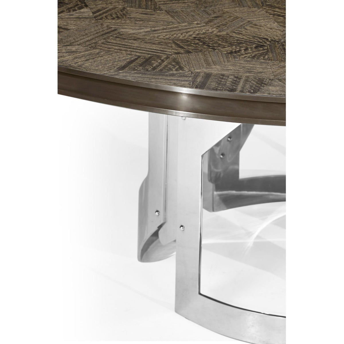 Jonathan Charles Round Dining Table in Grey Eucalyptus - Large