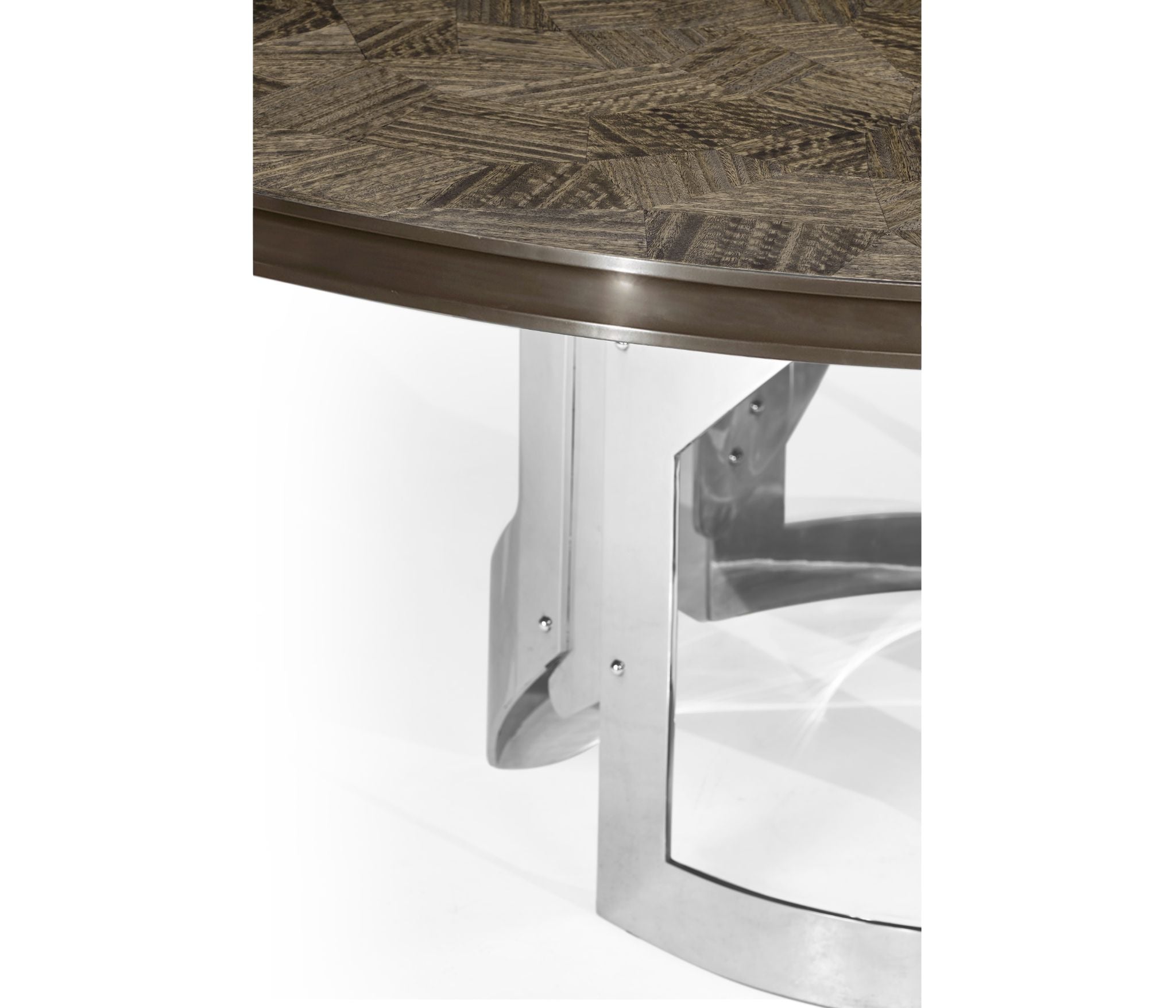 Jonathan Charles Round Dining Table in Grey Eucalyptus - Large