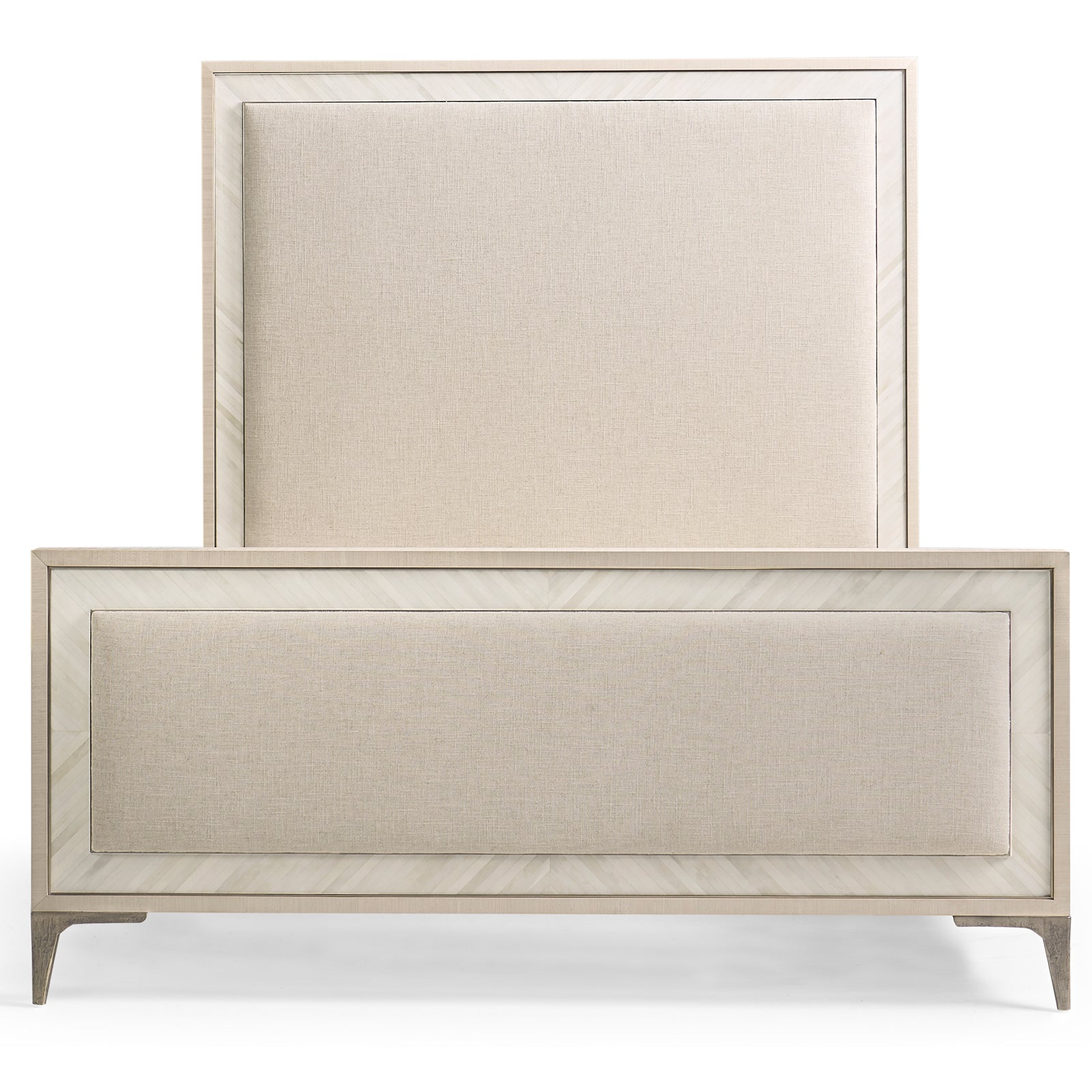 Jonathan Charles Tideline Bone & Linen Upholstered UK King Bed