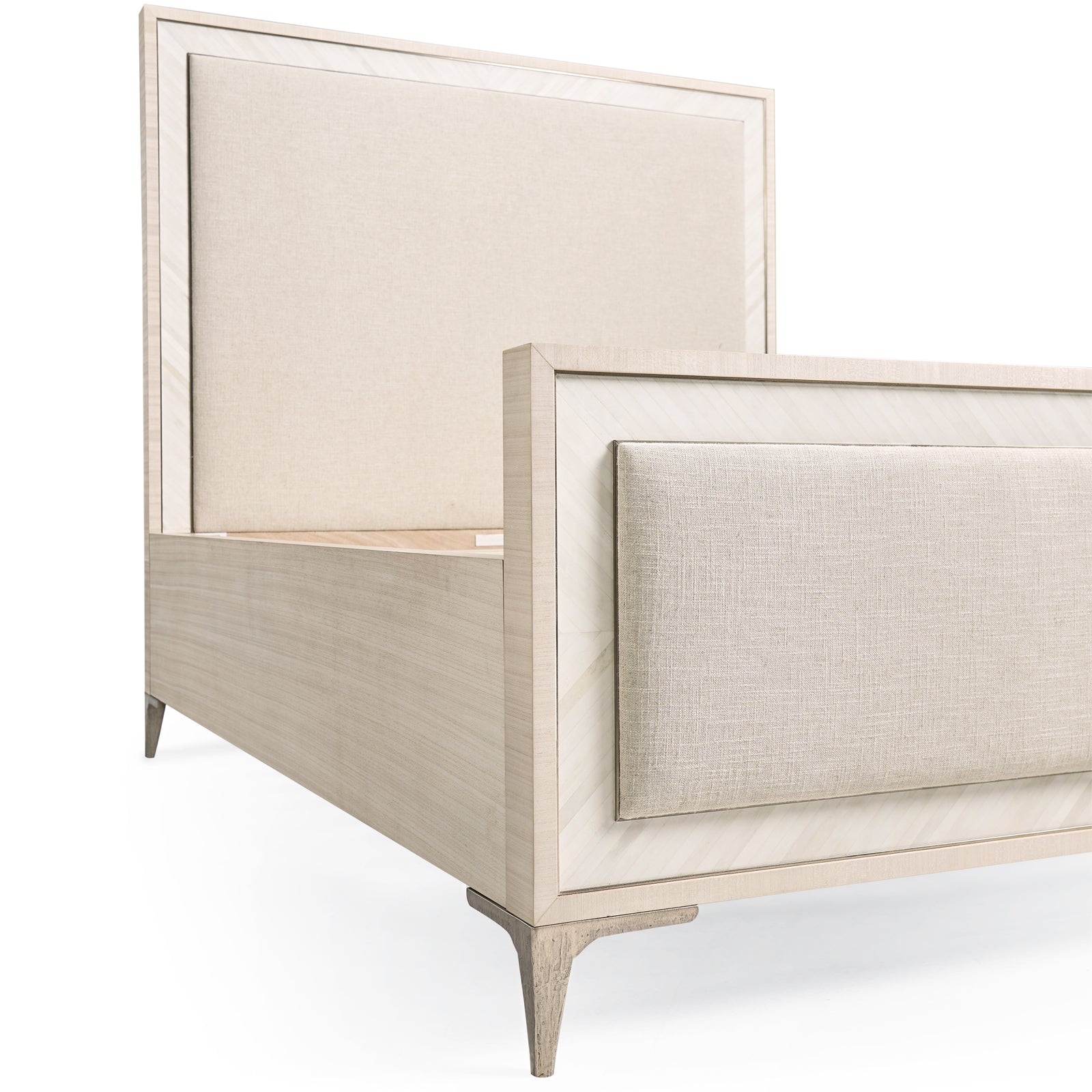 Jonathan Charles Tideline Bone & Linen Upholstered UK King Bed