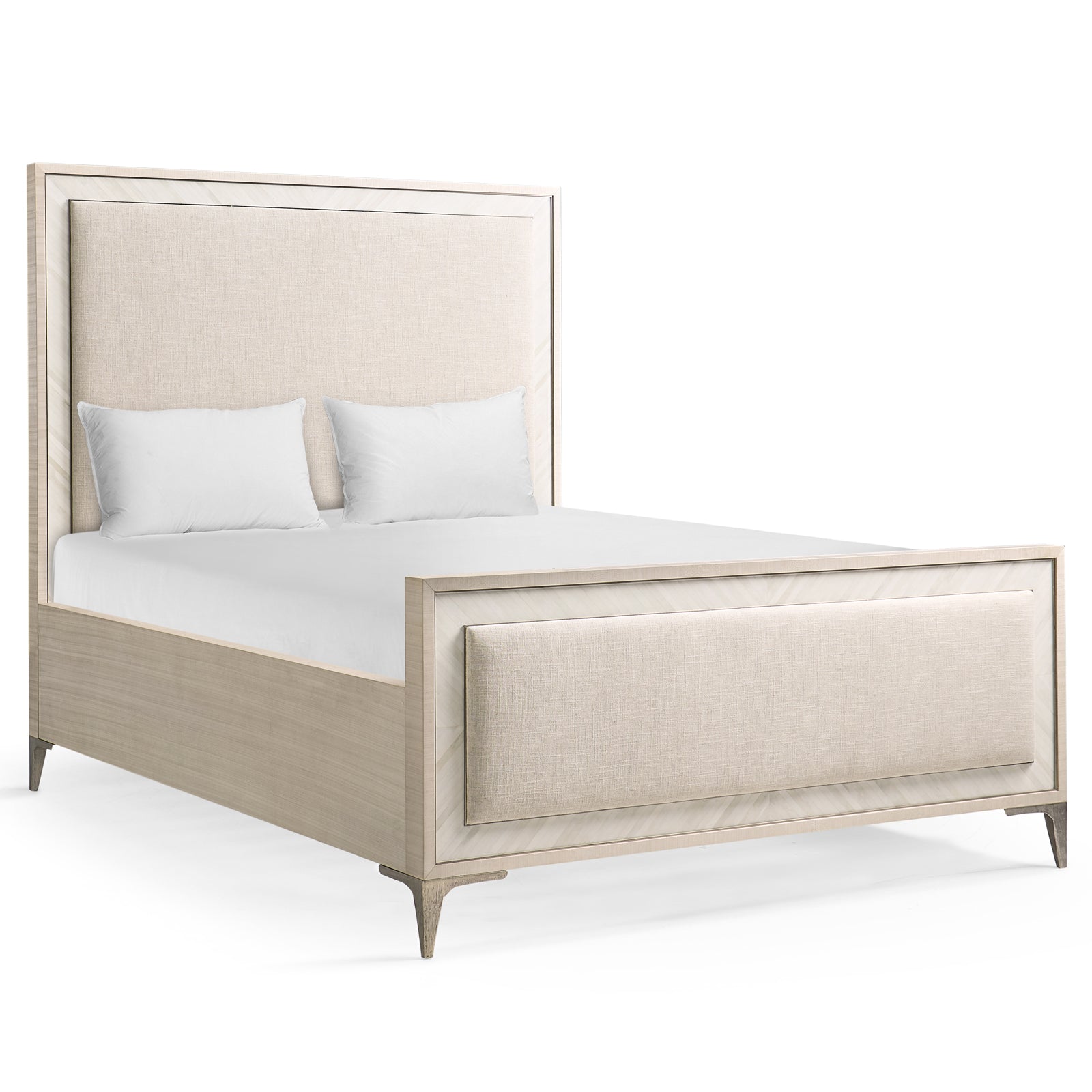 Jonathan Charles Tideline Bone & Linen Upholstered UK King Bed