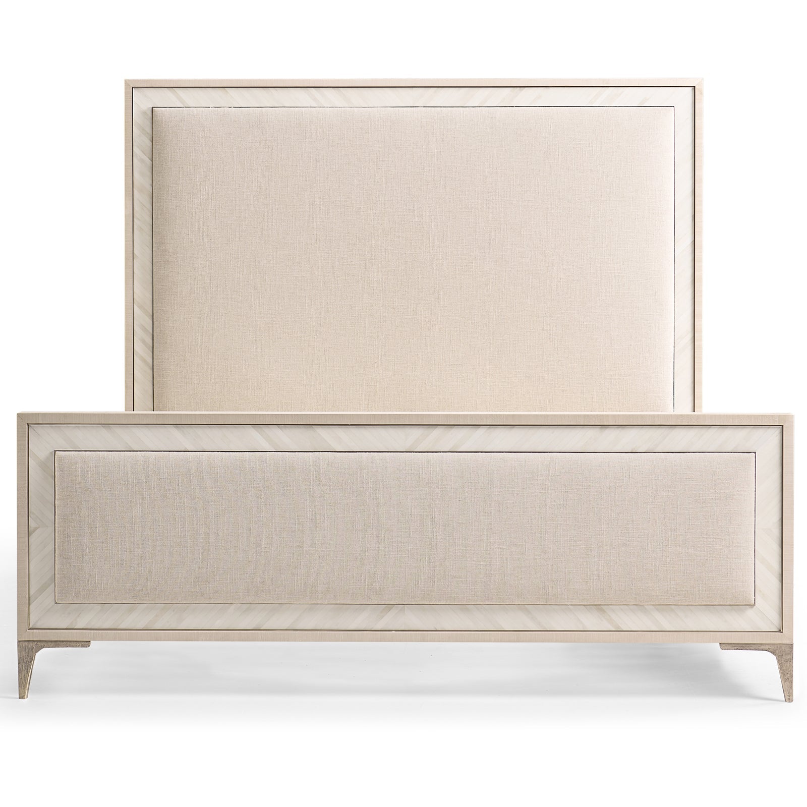 Jonathan Charles Tideline Bone & Linen Upholstered UK Super King Bed