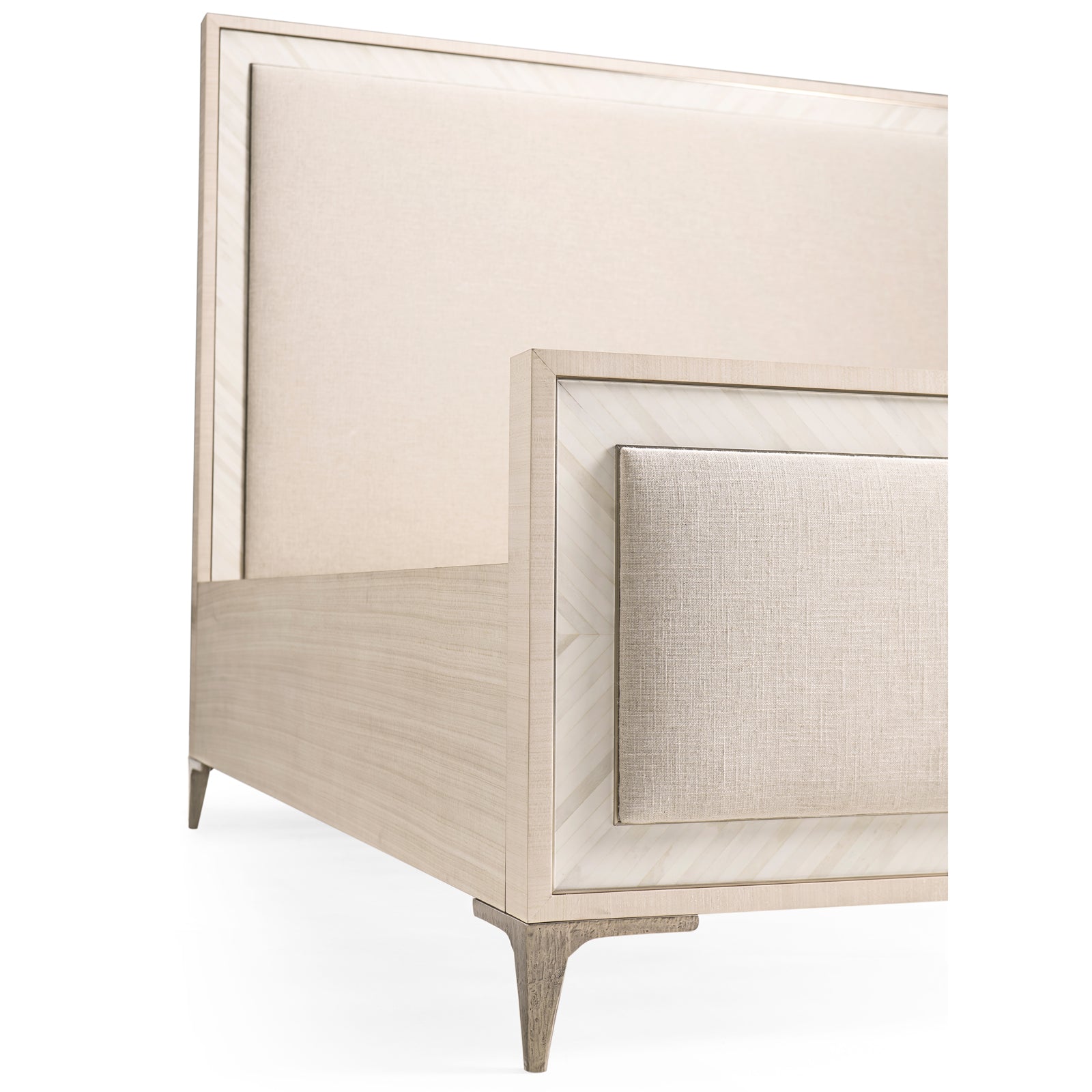 Jonathan Charles Tideline Bone & Linen Upholstered UK Super King Bed
