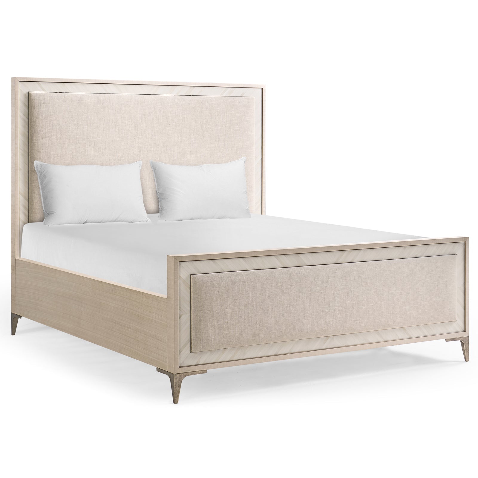 Jonathan Charles Tideline Bone & Linen Upholstered UK Super King Bed