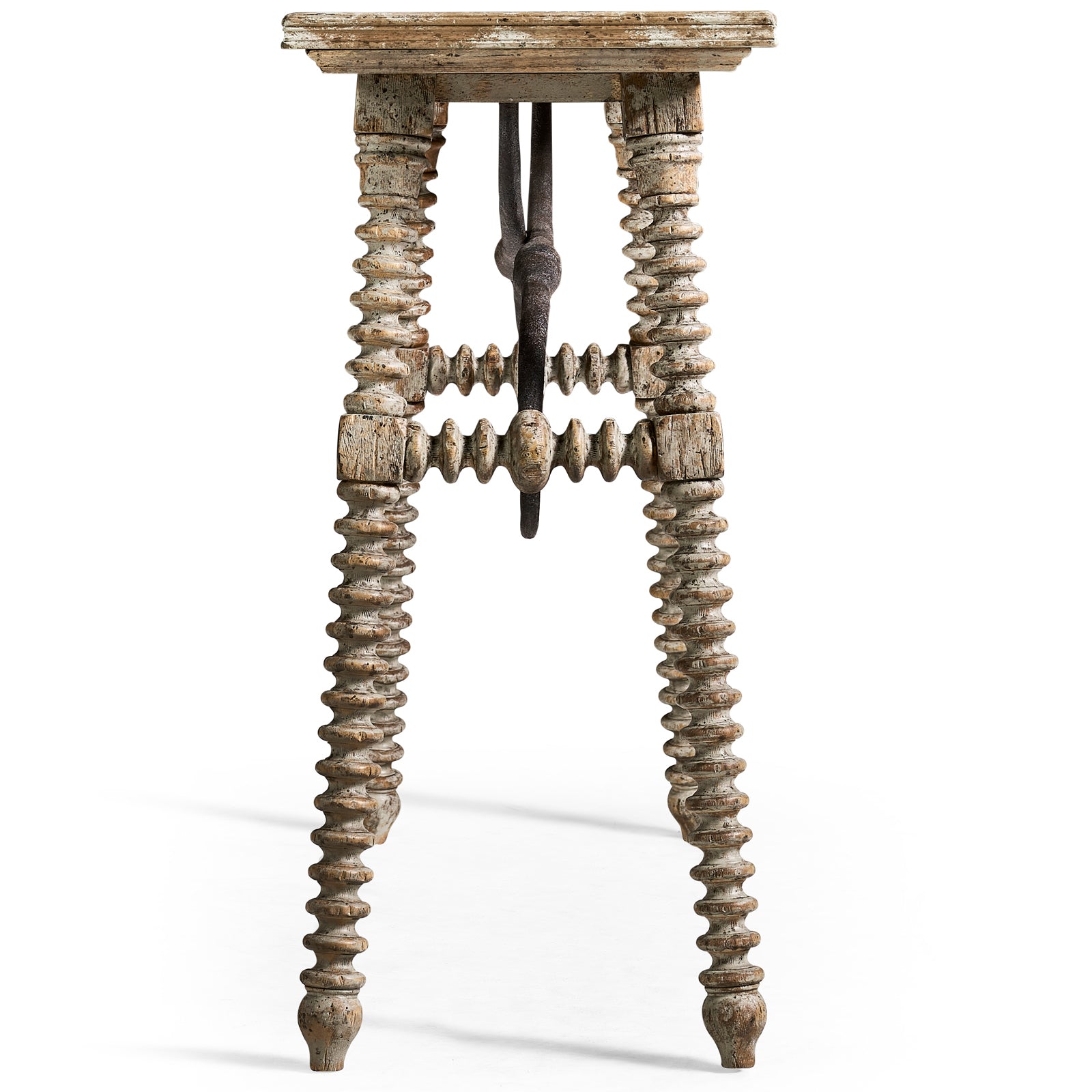 Jonathan Charles Caldera Console Table with Turned Legs