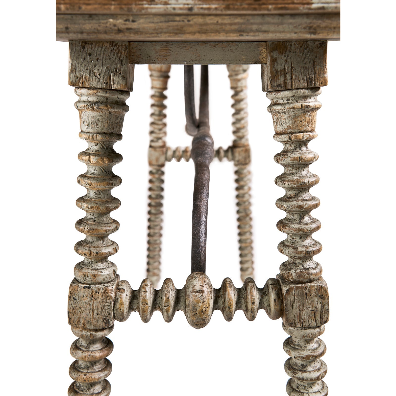 Jonathan Charles Caldera Console Table with Turned Legs