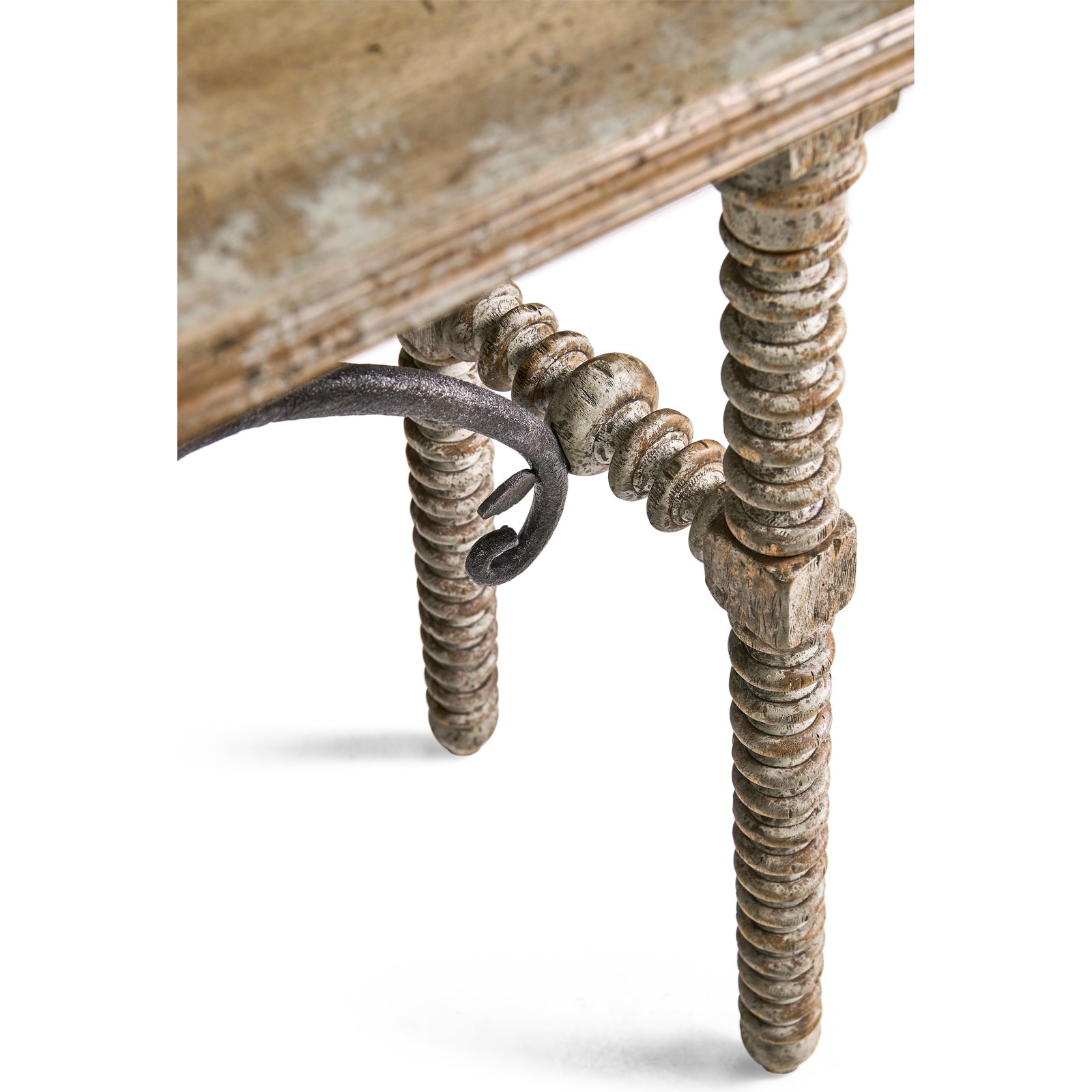 Jonathan Charles Caldera Console Table with Turned Legs