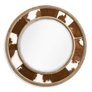Jonathan Charles Sagehill Round Hide Mirror